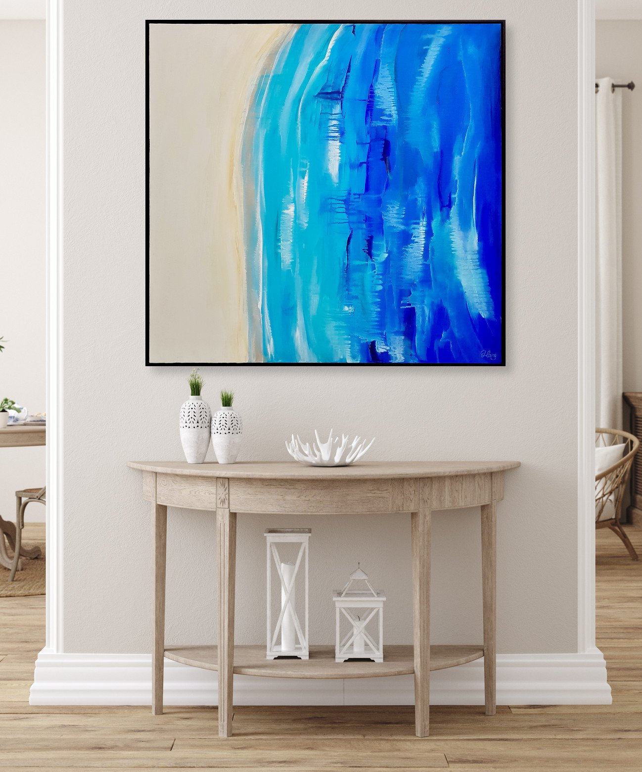 Sunday Morning Framed 93cm x 93cm $890