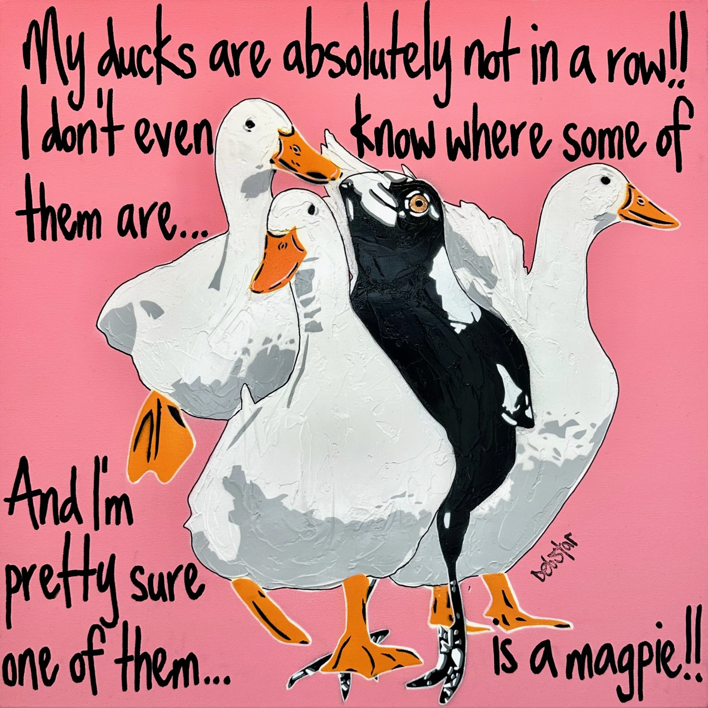 ducks-in-a-row-pink-magpie-pop-art-debstar-deborah-lang-1.jpg