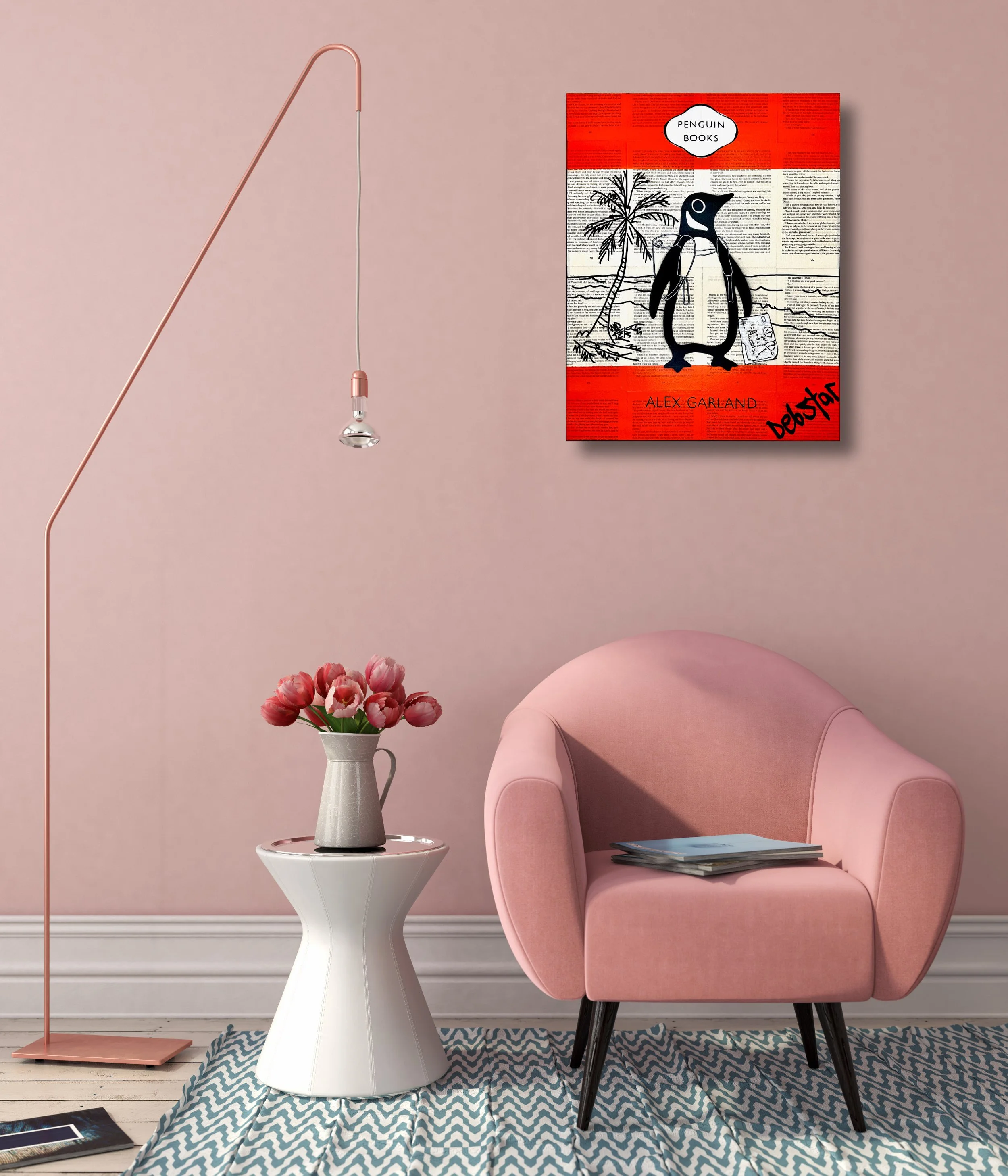 Penguin Books The Beach 40.5cm x 51cm $650