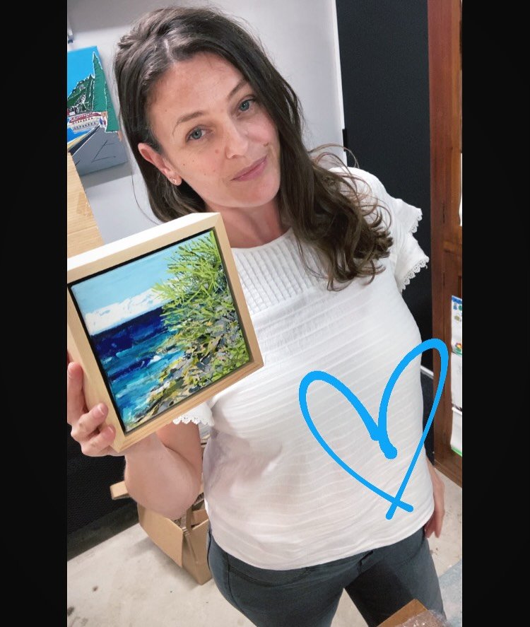 🏝️☀️Just sold this cutie to a lovely new collector!! Thanks to @bluethumbart 💙
.
.
#noosa #noosanationalpark #qld #sunnycoast #smallpainting #impasto #beachpainting #beach #lifesabeach #australia #australiana #bluethumbart #bluethumbartist #bluethu