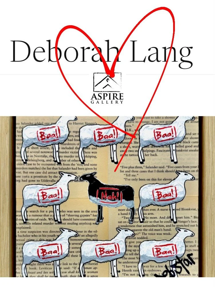 🖤🐑⭐️How exciting my very own artist page over at @aspiregallery website! ❤️I&rsquo;m so very happy to be with this amazing supportive Art Gallery!💕#followyourdreams #buildyourdreams 
💫Please check out my latest collection that I painted especiall