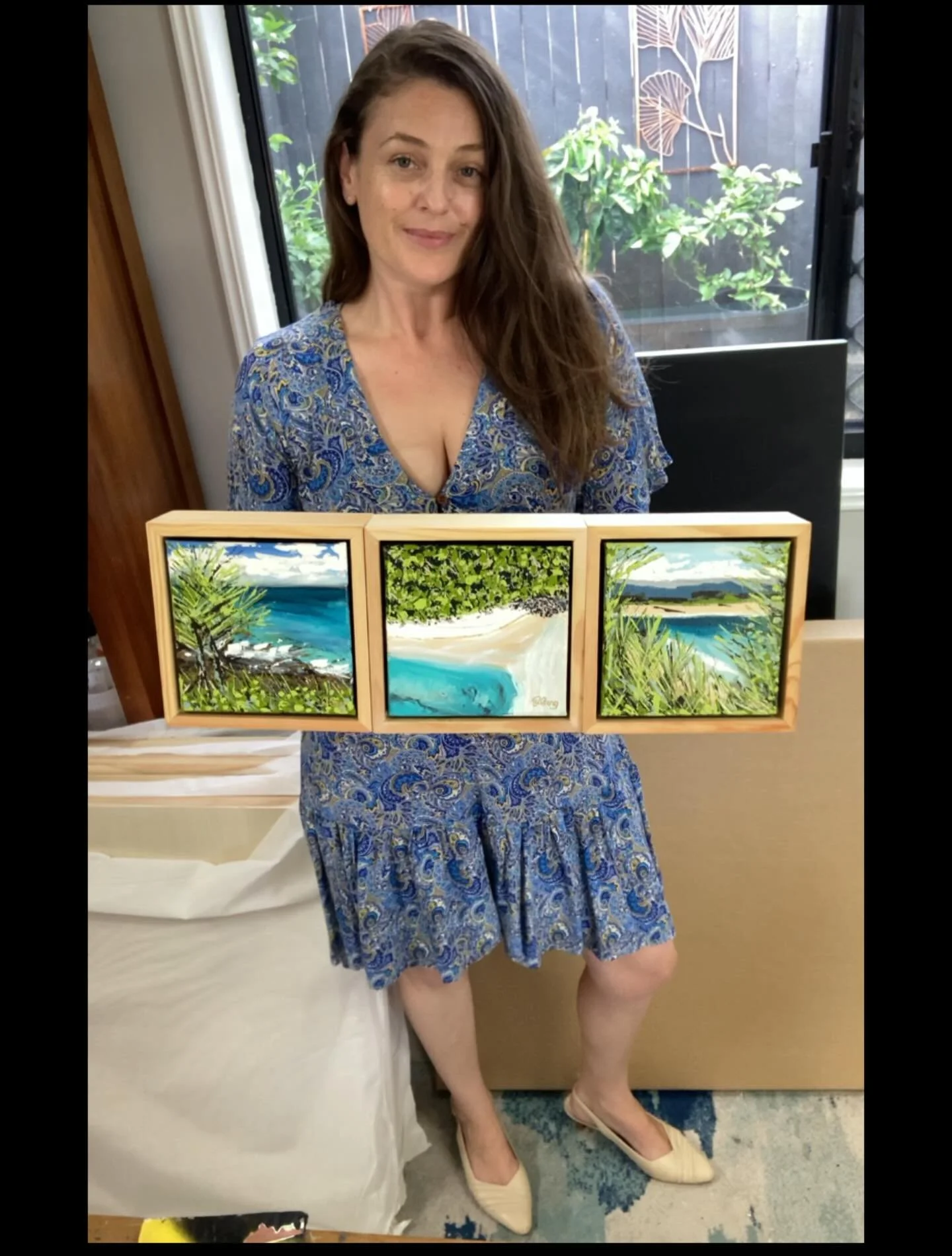 🏝️They say good things come in threes!☀️I just sold these 3 poppets via my website to a lovely collector in WA! 👏💕I love painting these QLD beaches!🌸
.
.
#beach #lifesabeach #beachpainting #impasto #noosa #noosaboilingpot #boilingpot #burleigh #b