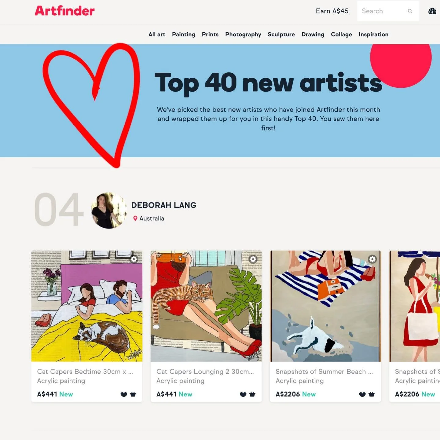 👠😆Yay!! I was literally dancing when I got the acceptance email!!💃I&rsquo;m so very excited to now have my work on @artfinder_com 🇬🇧💕🤩And 2 of my paintings have been featured as staff picks!👏❤️#livethedream #workhard 
.
#onlineartgallery #lov