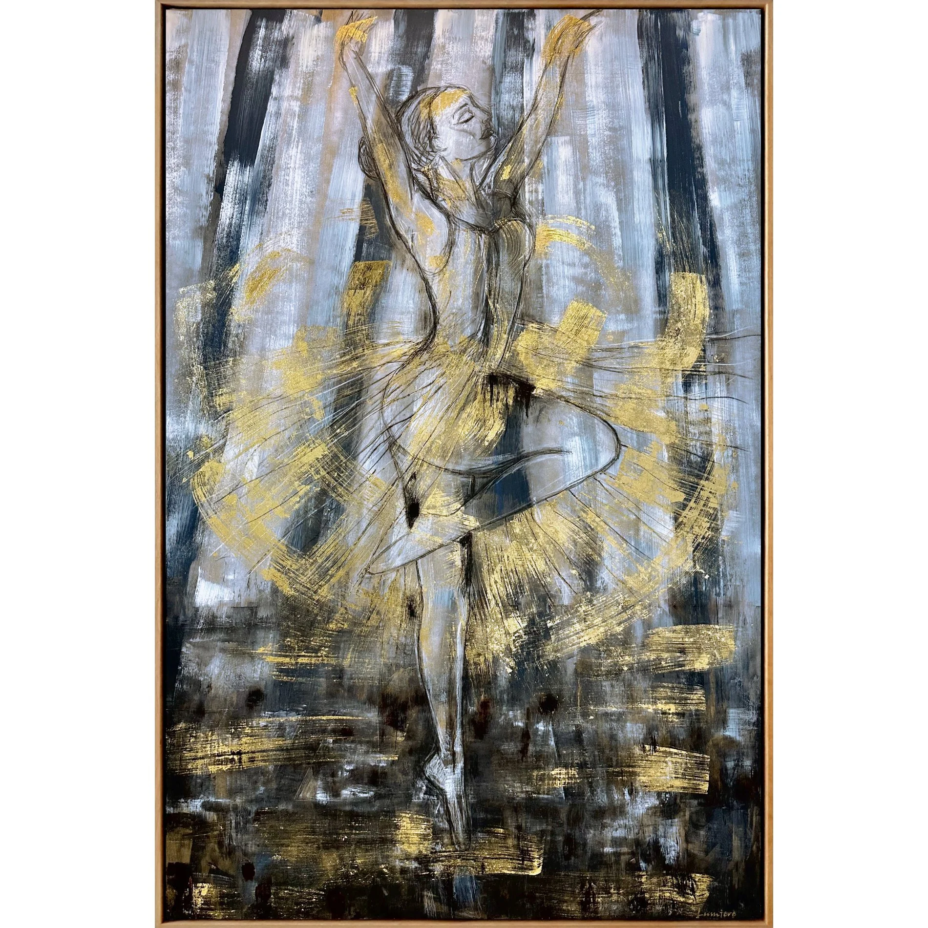 Ballerina de Lumière by Lumière 123cm x 183cm Framed