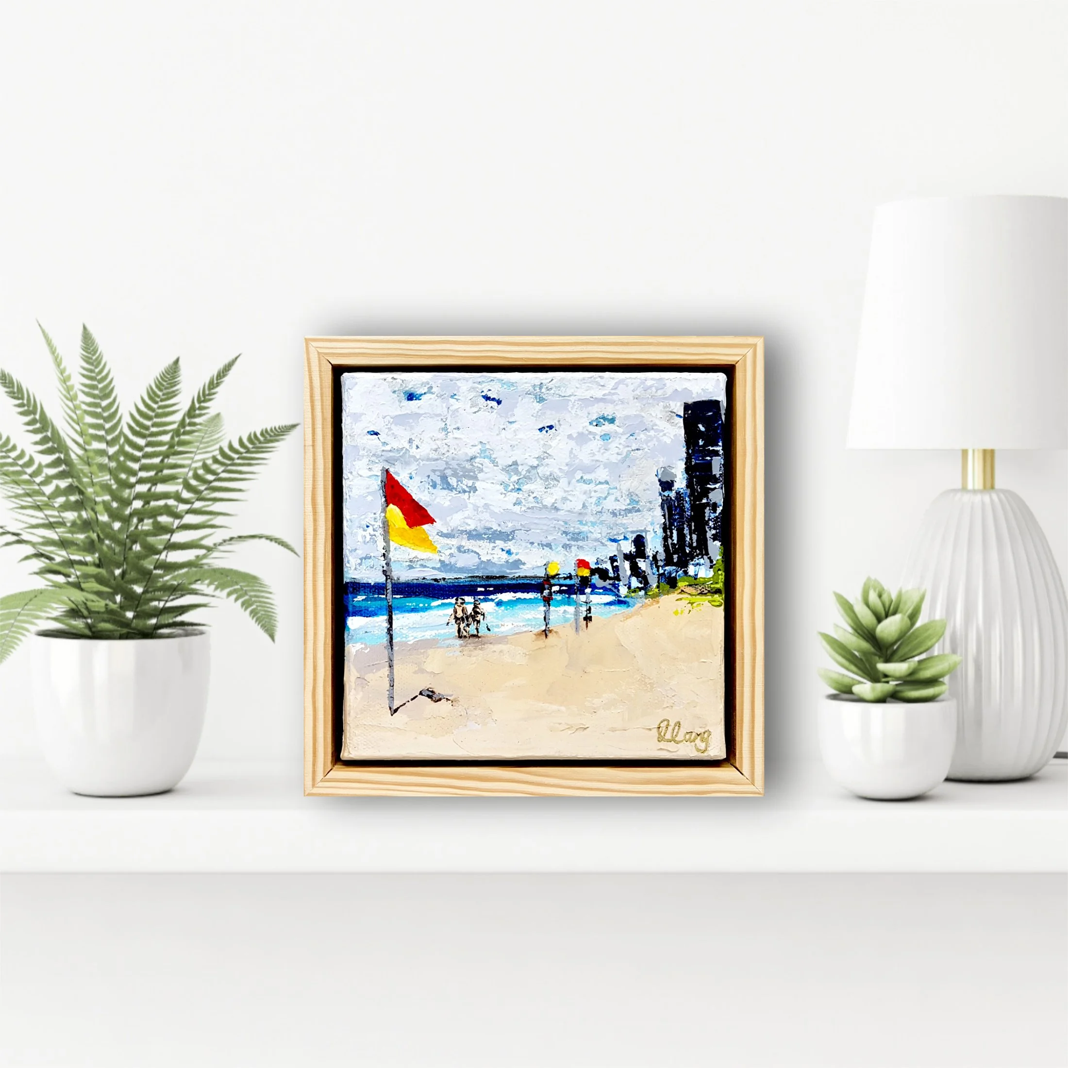 Main Beach, Gold Coast Poppet 18cm x 18cm $250