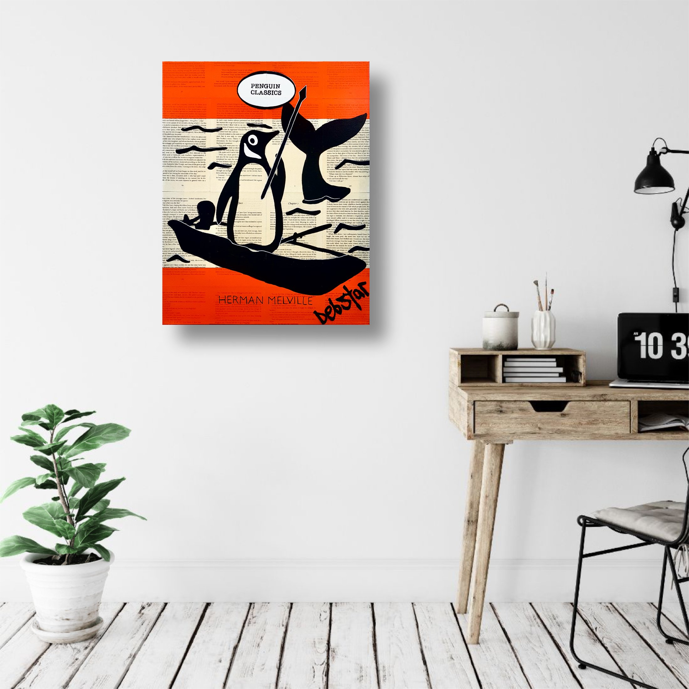 Penguin Books - Moby Dick 40.5cm w x 51cm $500