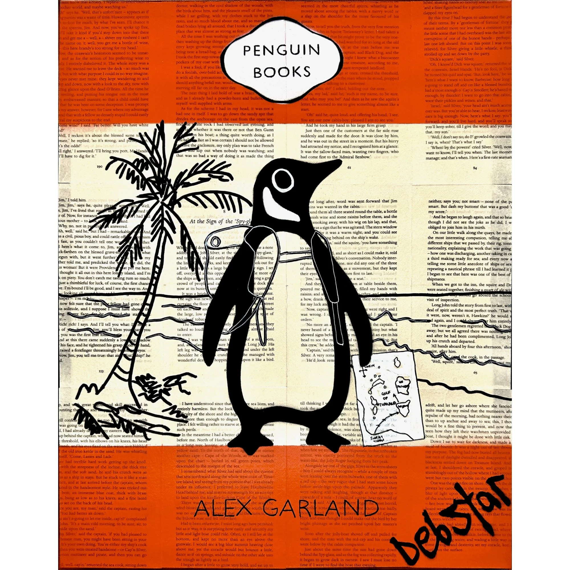 Penguin Books - The Beach 2 40.5cm x 51cm