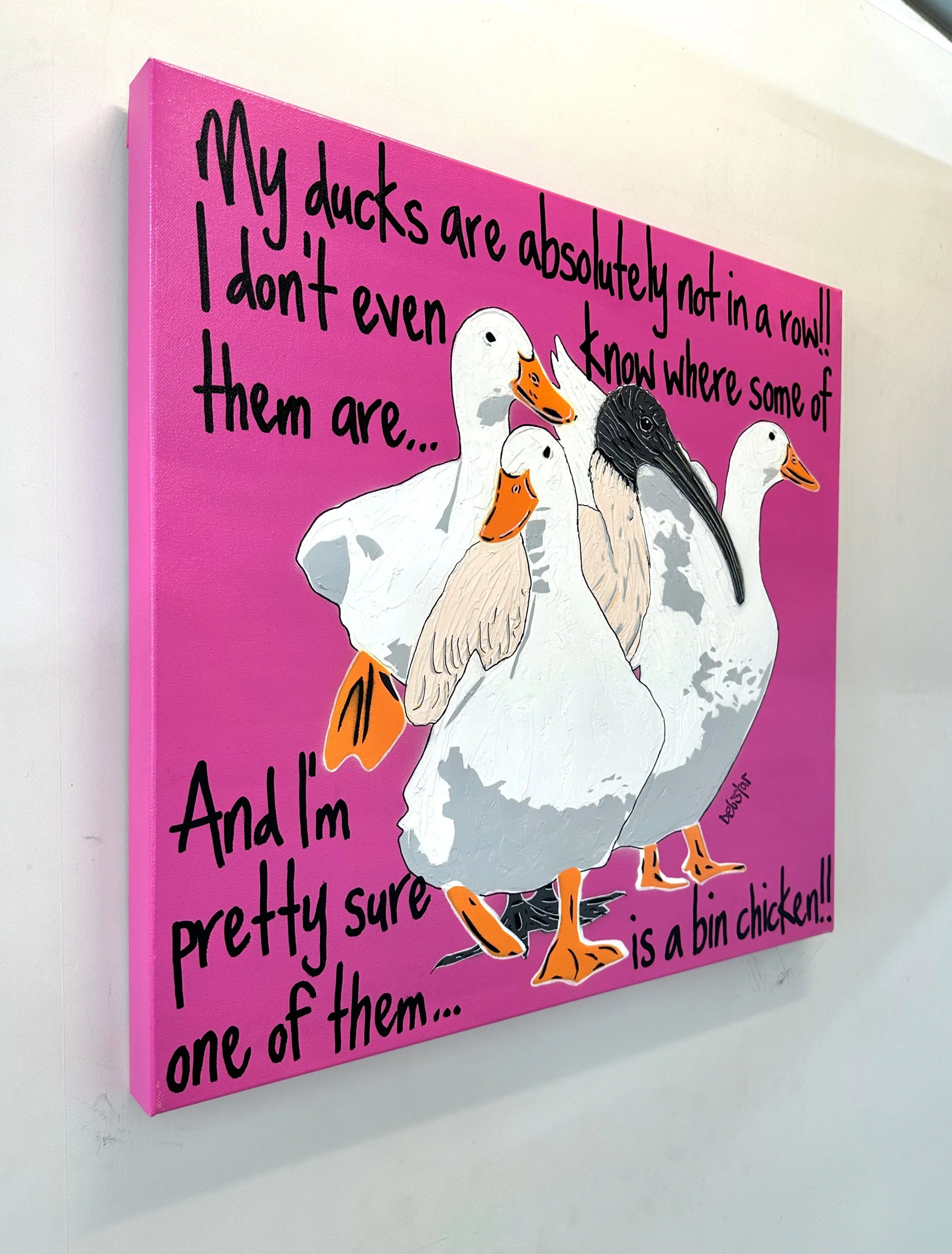 ducks-in-a-row-magenta-bin-chicken-pop-art-debstar-deborah-lang-2.jpg