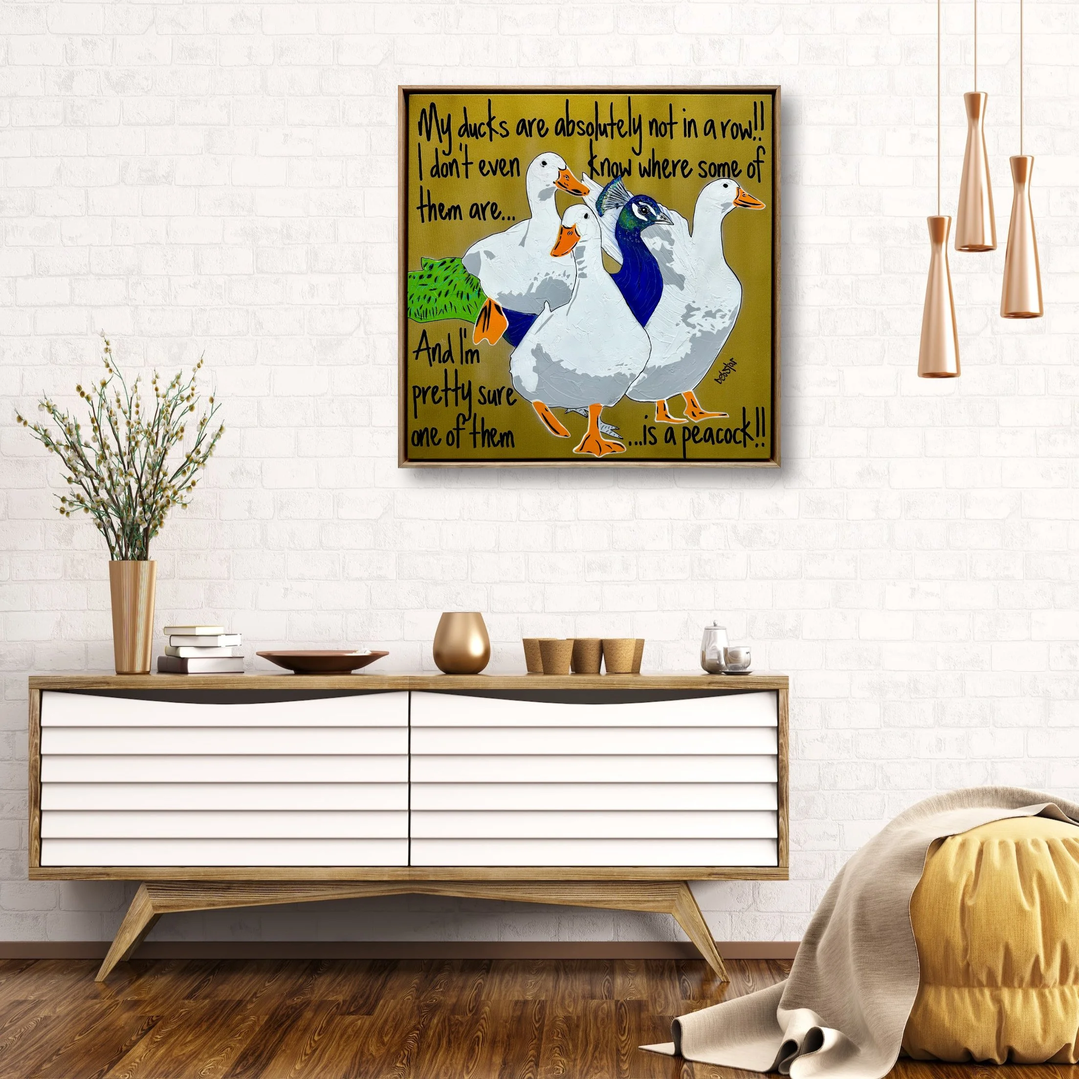 ducks-in-a-row-gold-peacock-pop-art-deborah-lang-debstar-art-urban-canvas-4.jpg