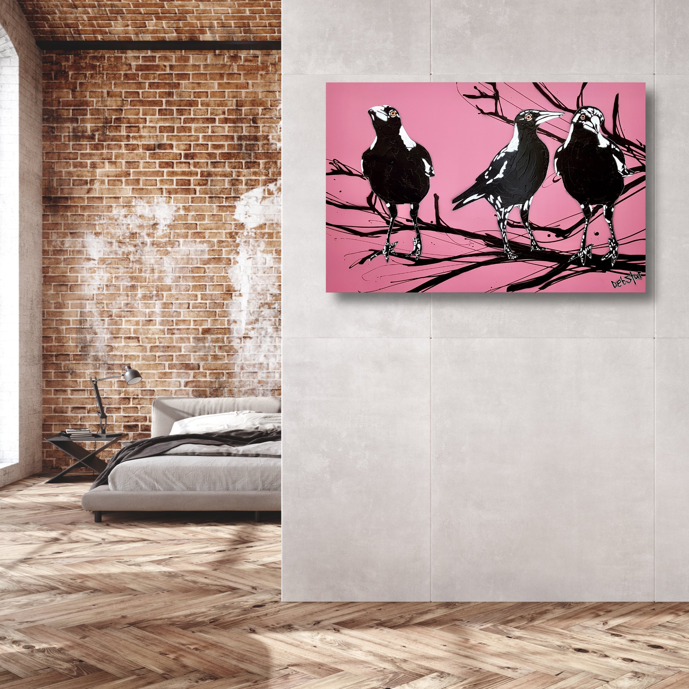 magpie-street-birds-pink-pop-popart-deborah-lang-art-urban-canvas-8.jpg