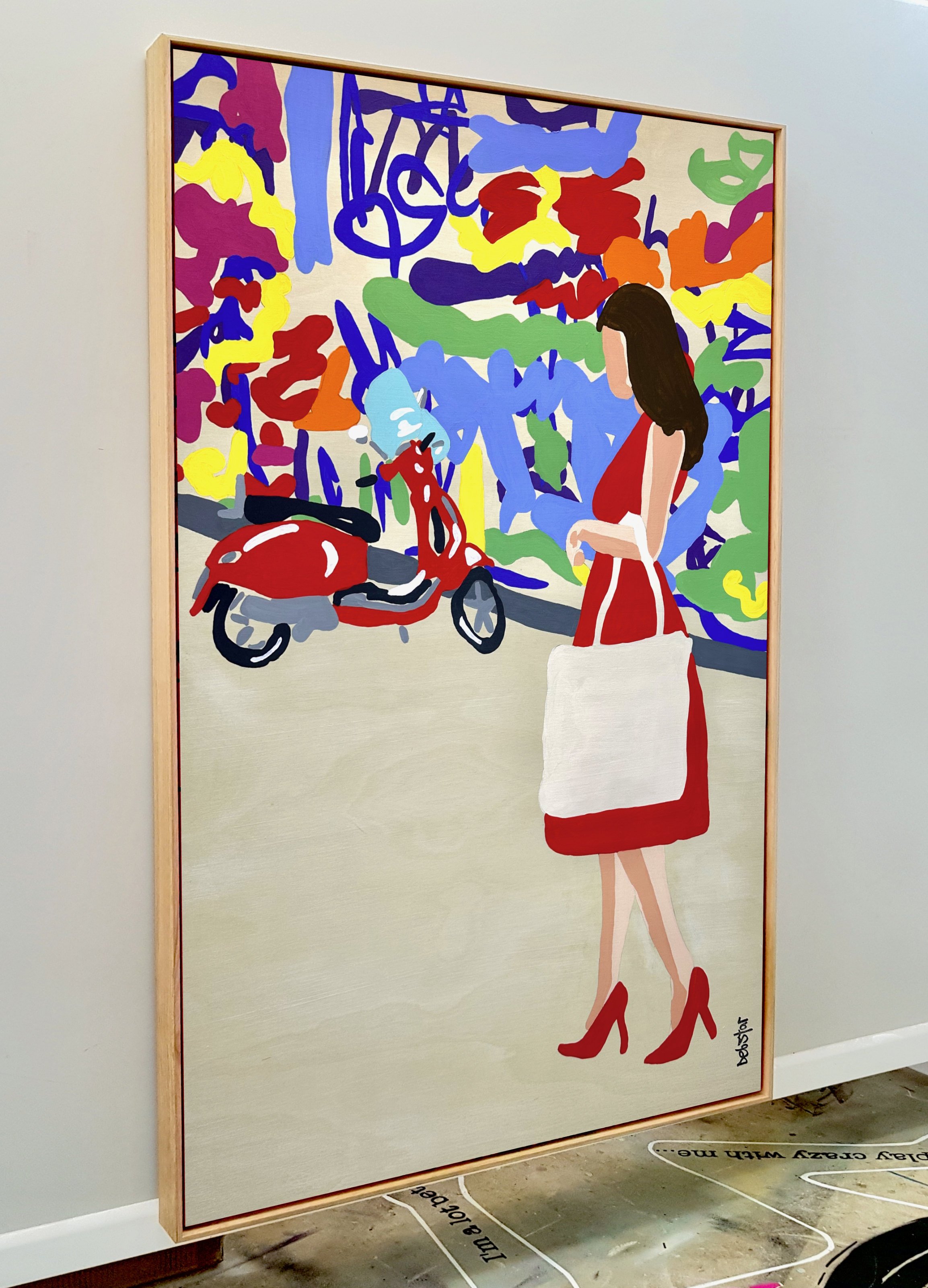 summer-snapshots-graffiti-Deborah-Lang- Debstar-lady-in-red-3.jpg