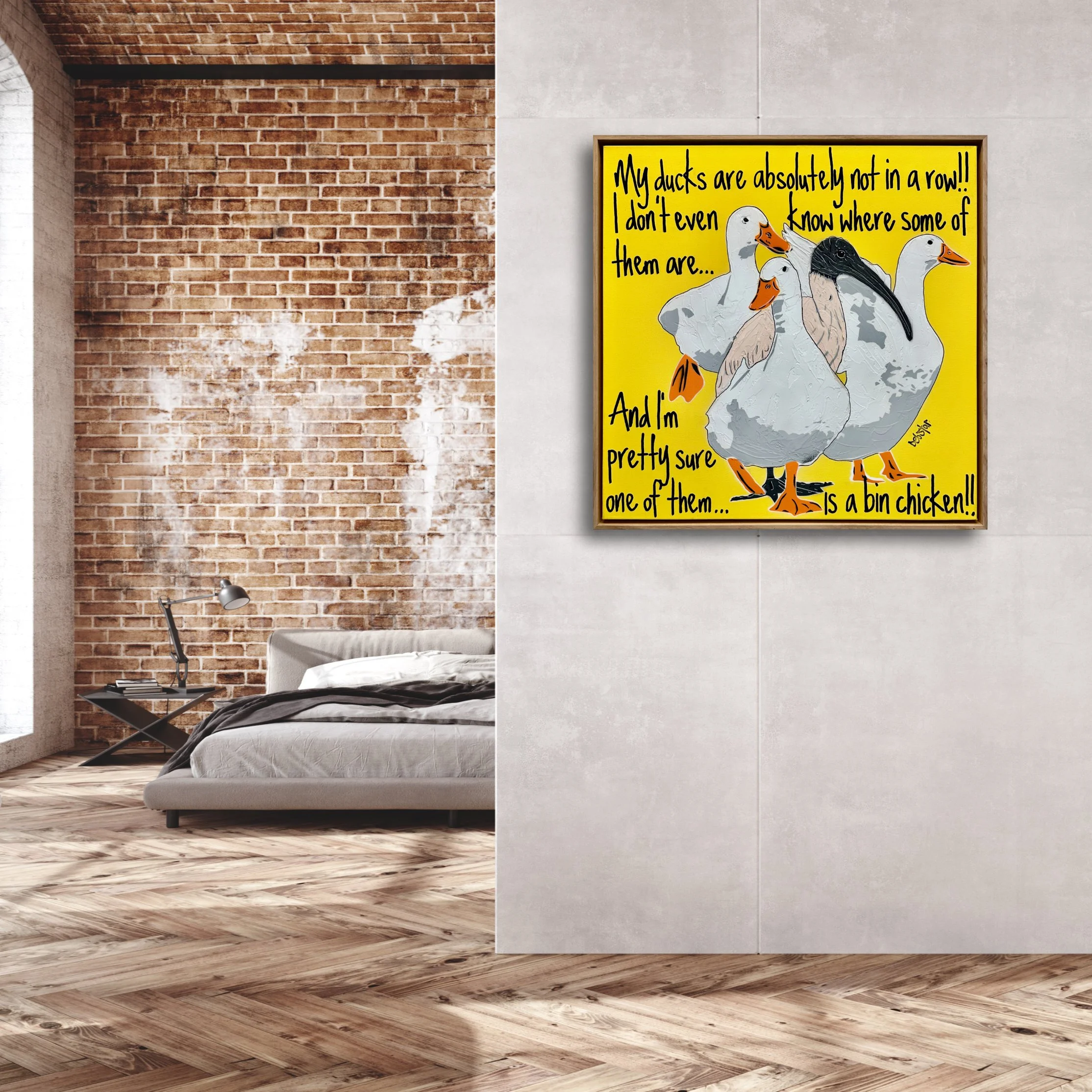ducks-in-a-row-yellow-ibis-pop-art-deborah-lang-debstar-art-urban-canvas-5.jpg