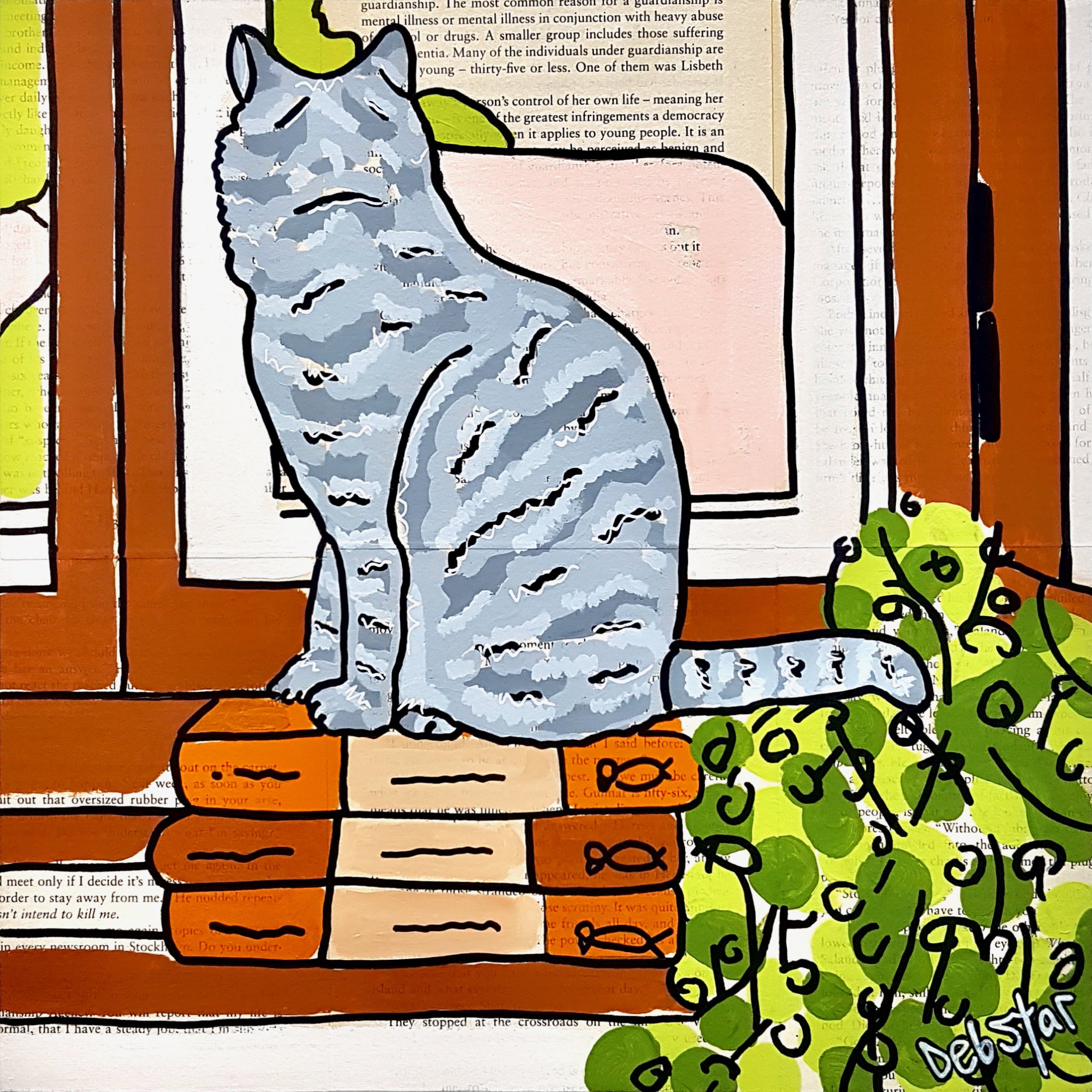 Deborah Lang, Cat Capers - Windowsill-1.jpg