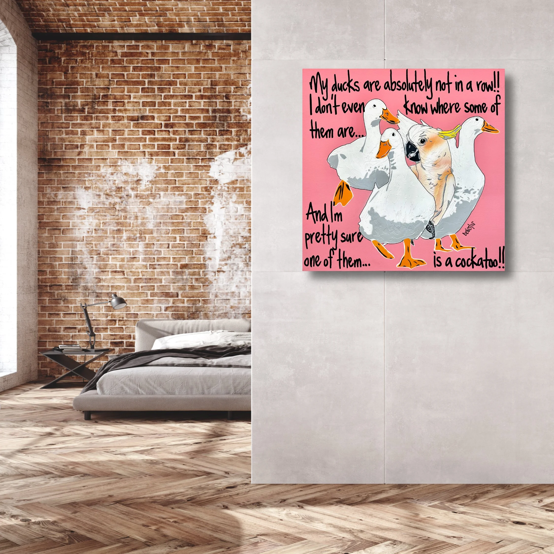 ducks-in-a-row-pink-bin-cockatoo-pop-art-debstar-deborah-lang-6.jpg
