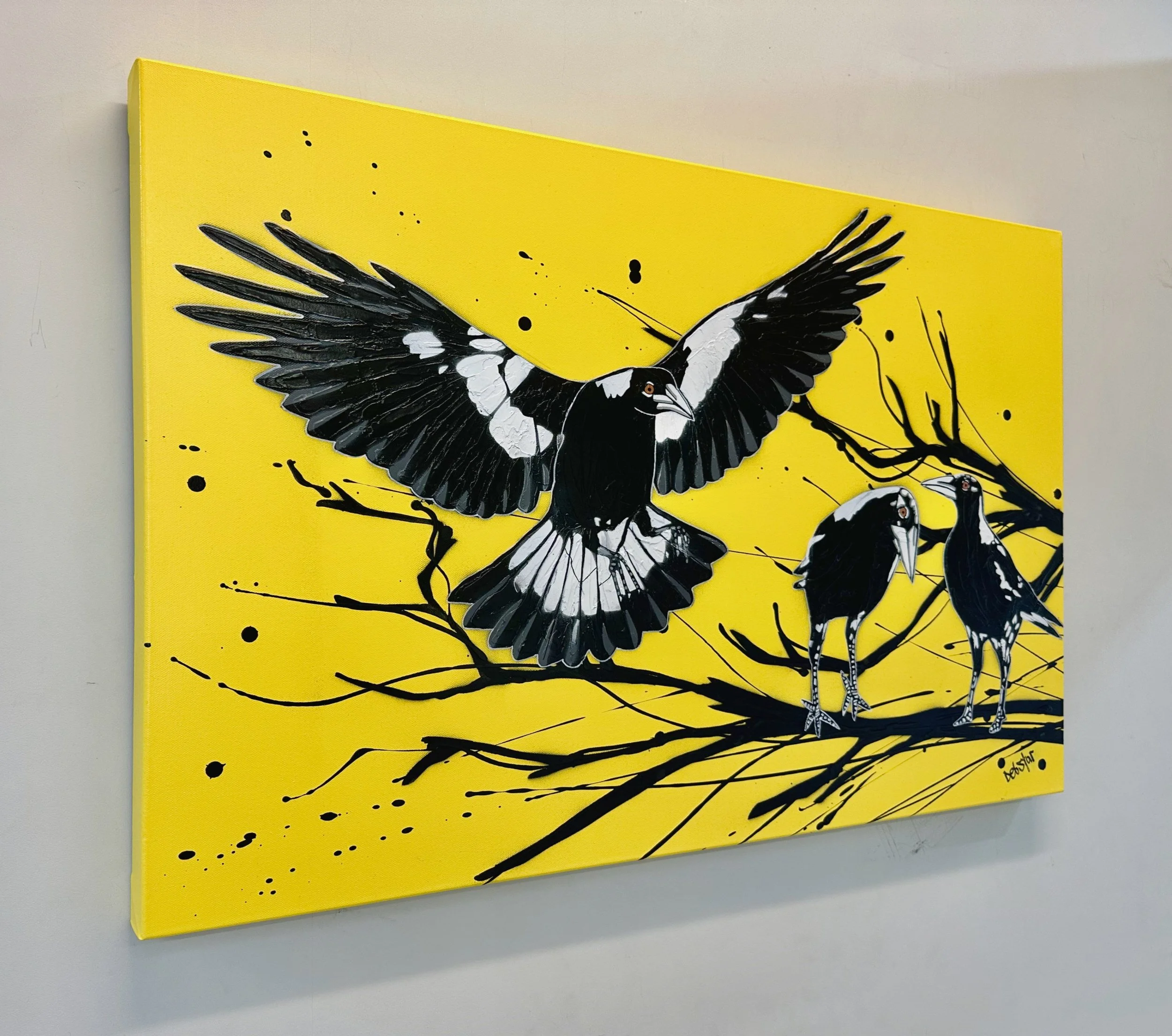 yellow-magpie-dropping-in-pop-popart-debstar-deborah-lang-art-urban-canvas-2.jpg