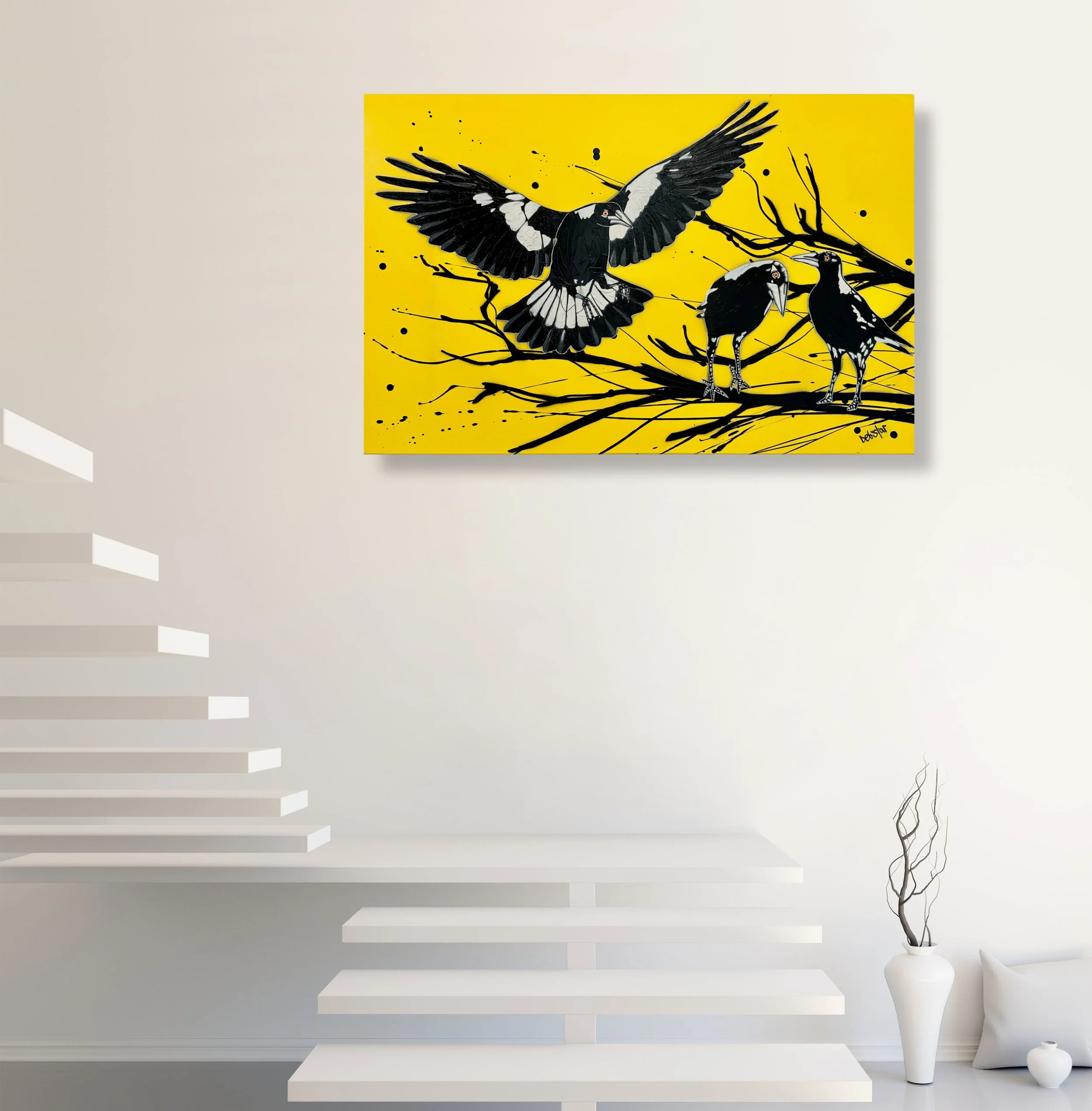 yellow-magpie-dropping-in-pop-popart-debstar-deborah-lang-art-urban-canvas-5.jpg
