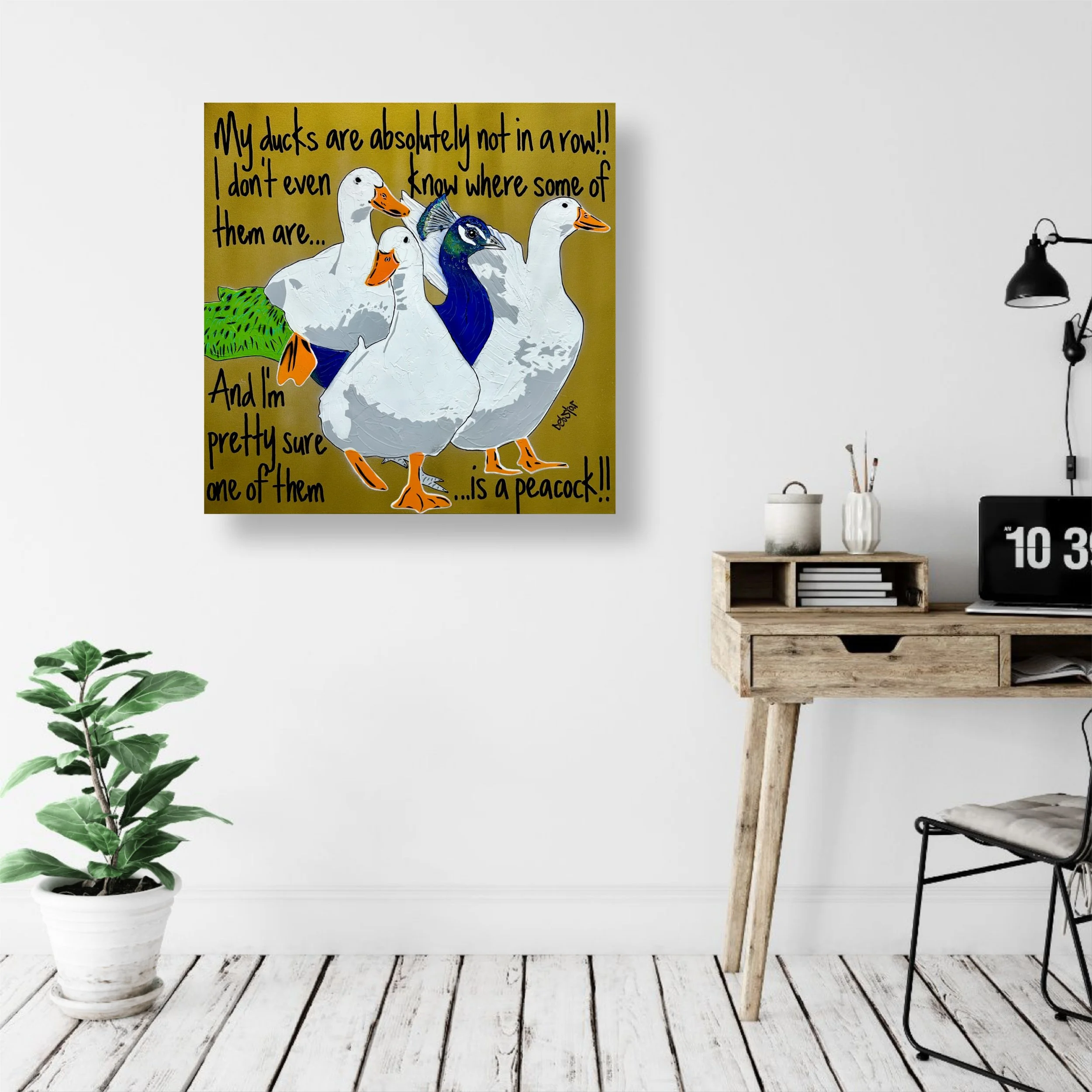 ducks-in-a-row-gold-peacock-pop-art-debstar-deborah-lang-2.jpg