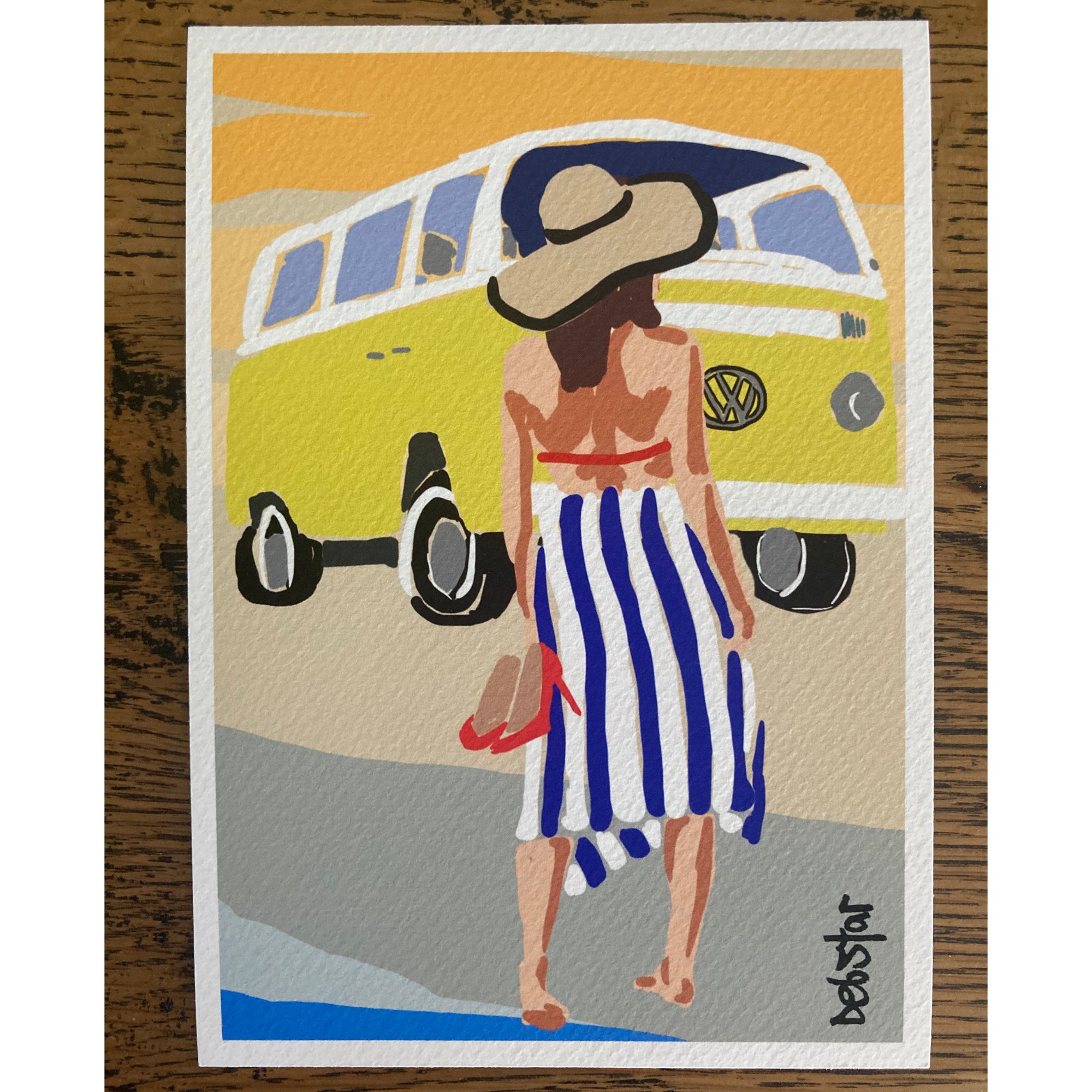 Lady in Red - Kombi A5 Limited Edition Print