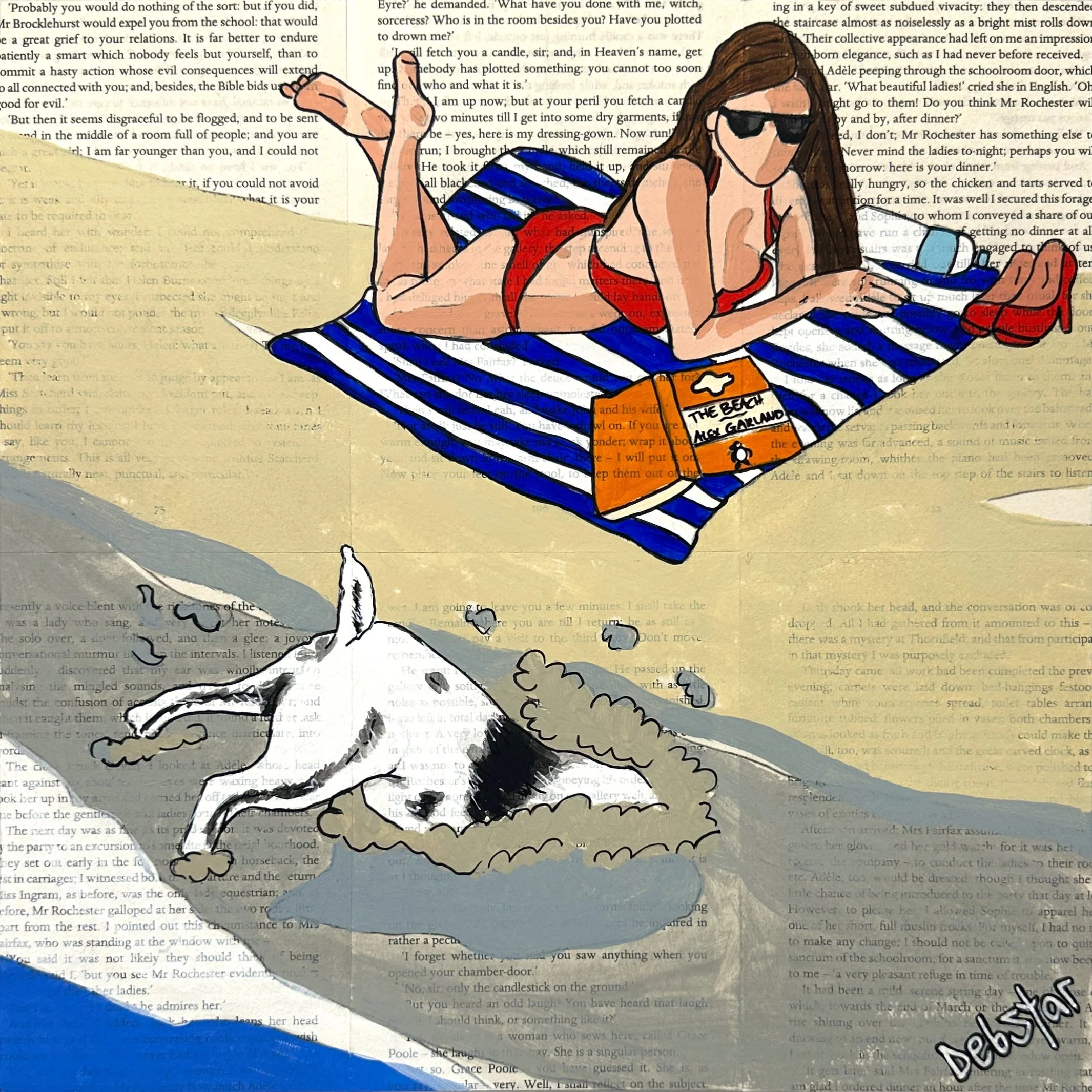 Dog Days - The Beach Dig 2 30cm x 30cm