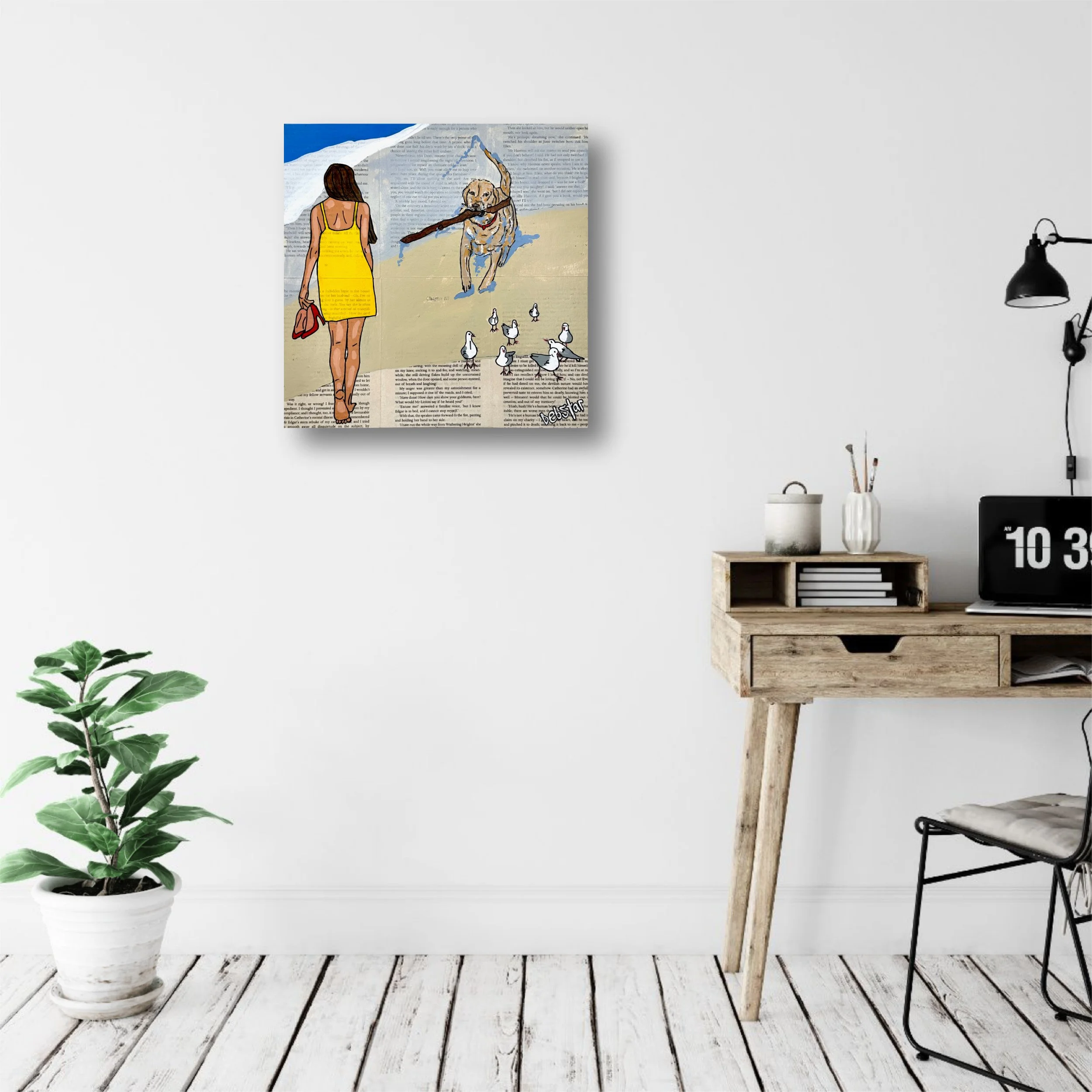 Dog Days - Fetch 30cm x 30cm $350