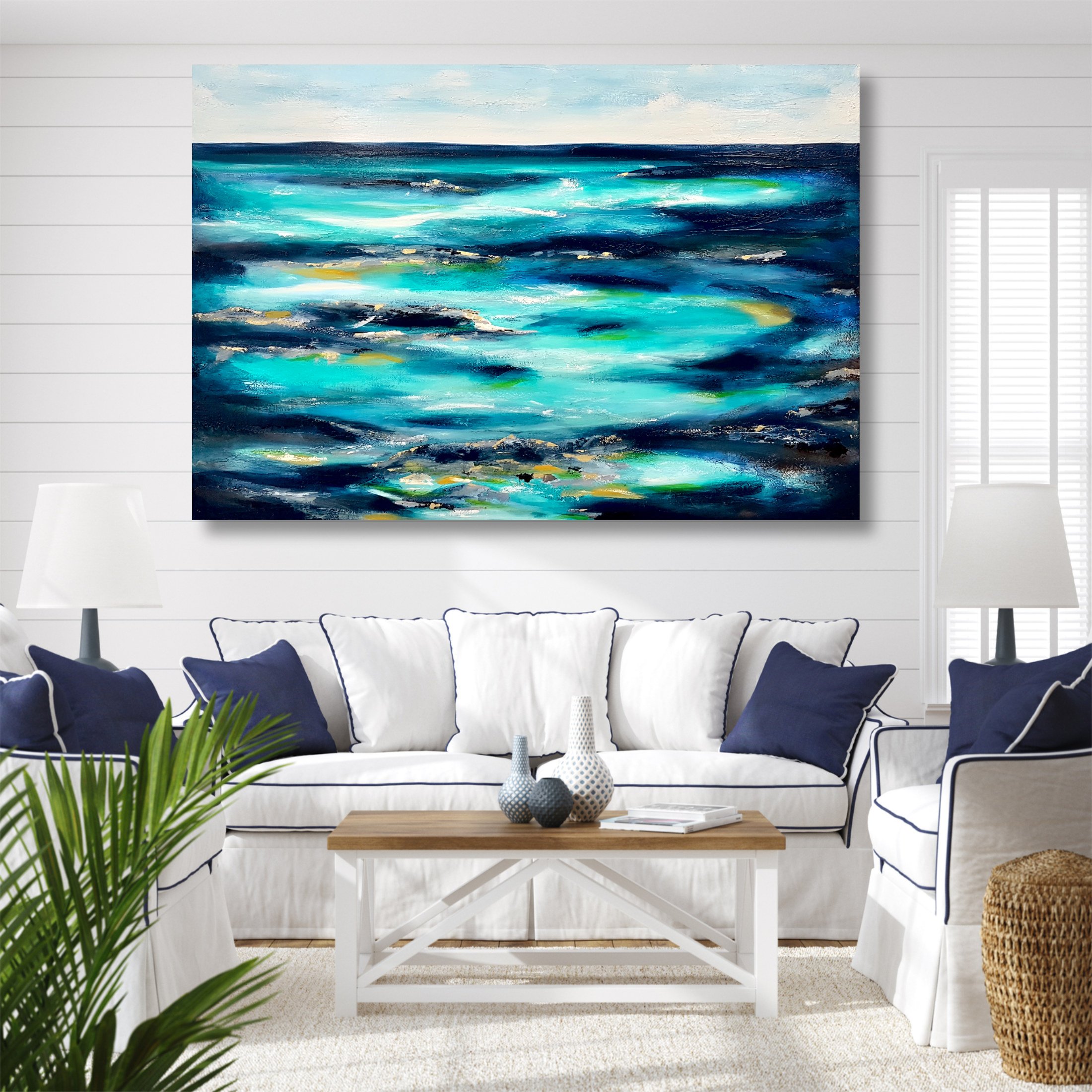 Rock Pools 122cm x 91cm $1250