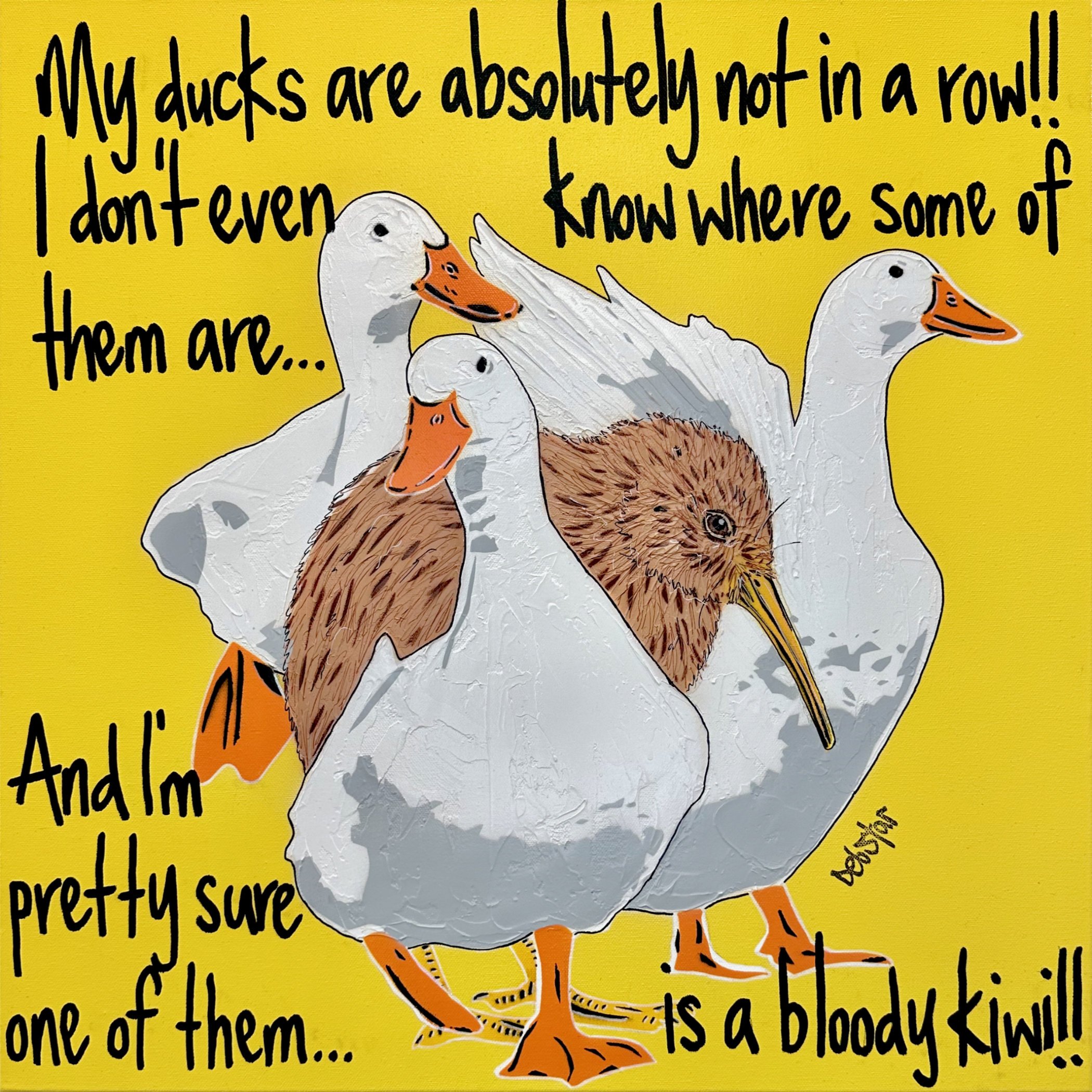 ducks-in-a-row-yellow-kiwi-pop-art-debstar-deborah-lang-1.jpg