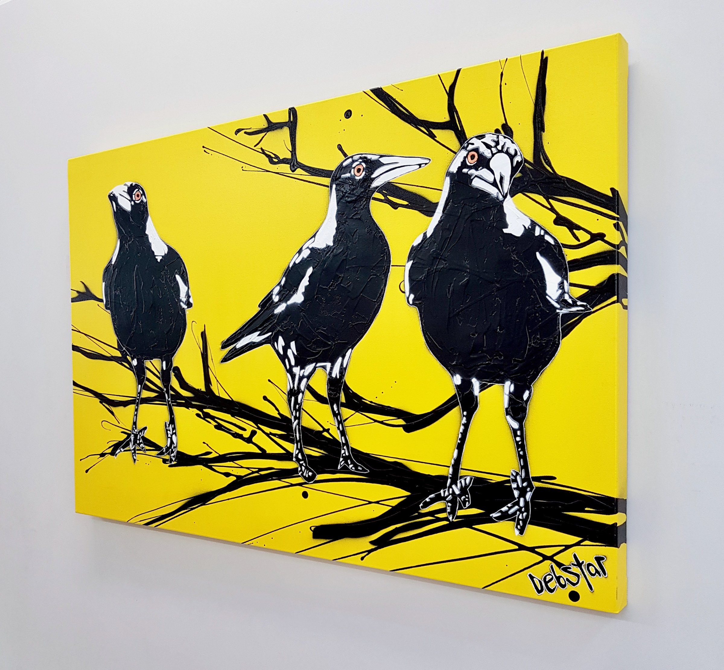 magpie-street-birds-yellow-pop-popart-deborah-lang-art-urban-canvas-3.jpg