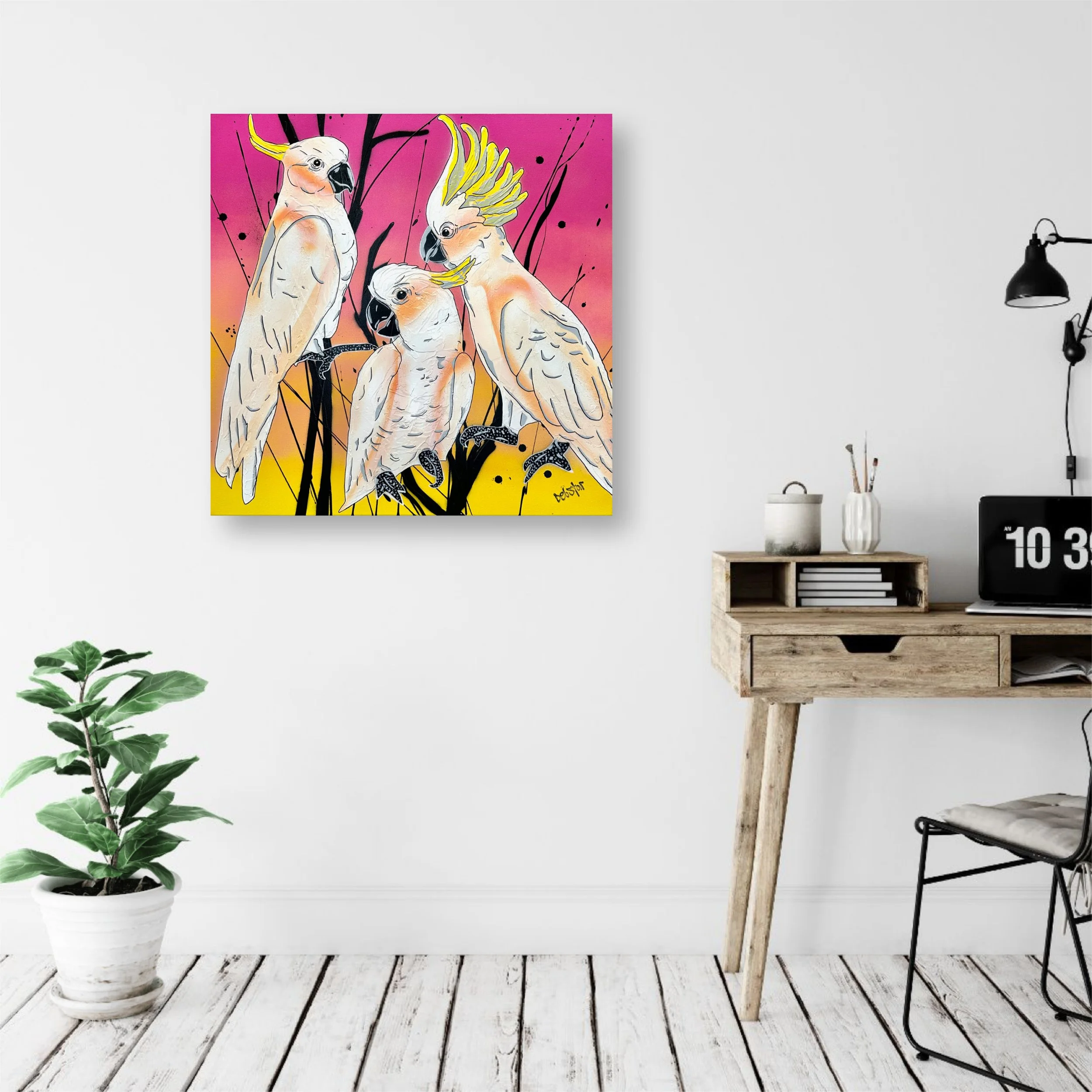 cockatoos-at-sunset-debstar-deborah-lang-urban-pop-art-2.jpg
