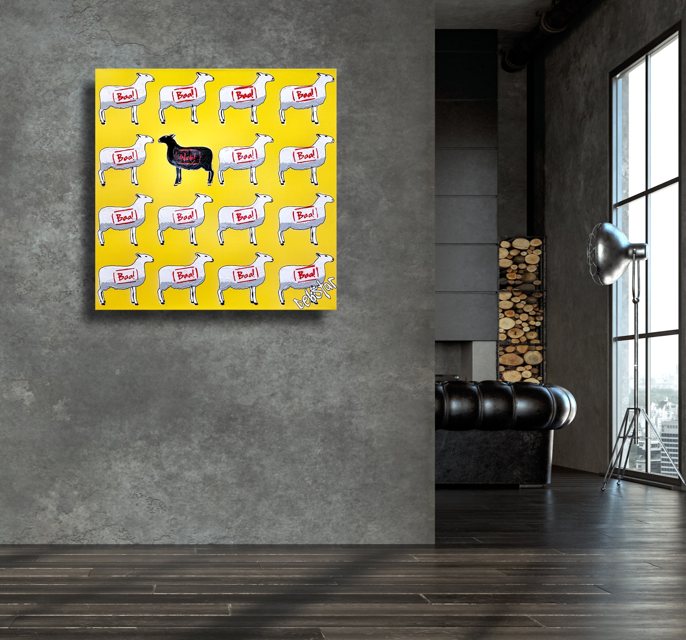 the-black-sheep-unique-meme-yellow-urban-pop-art-deborah-lang-art-canvas-7.jpg