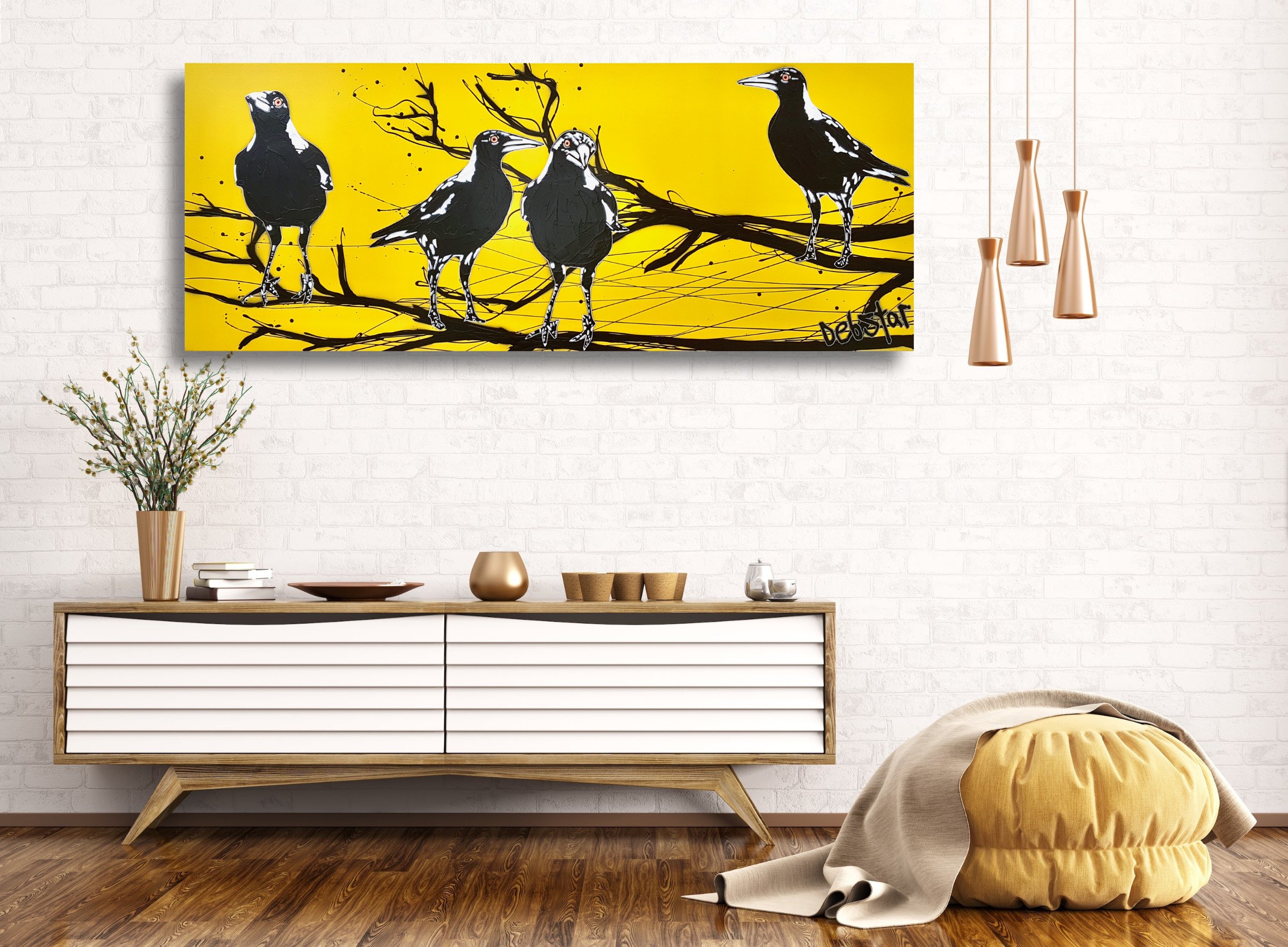 mischievous-magpies-yellow- pop-book-pages-pop-popart-deborah-lang-art-urban-canvas-5.jpg