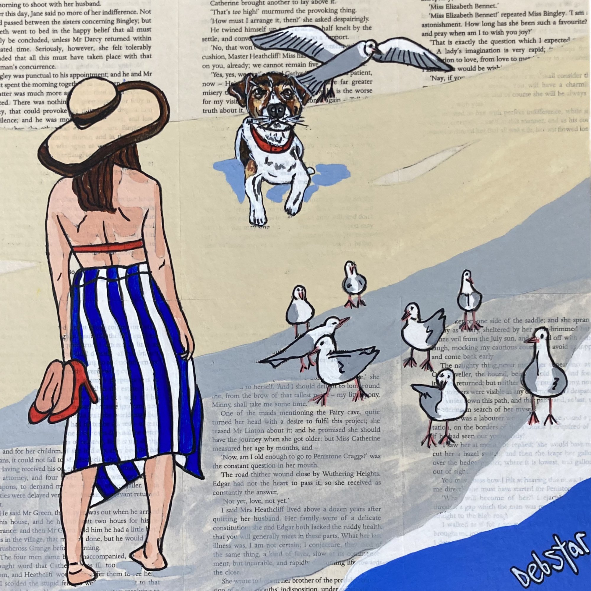 Dog Days - Bird Watching 30cm x 30cm