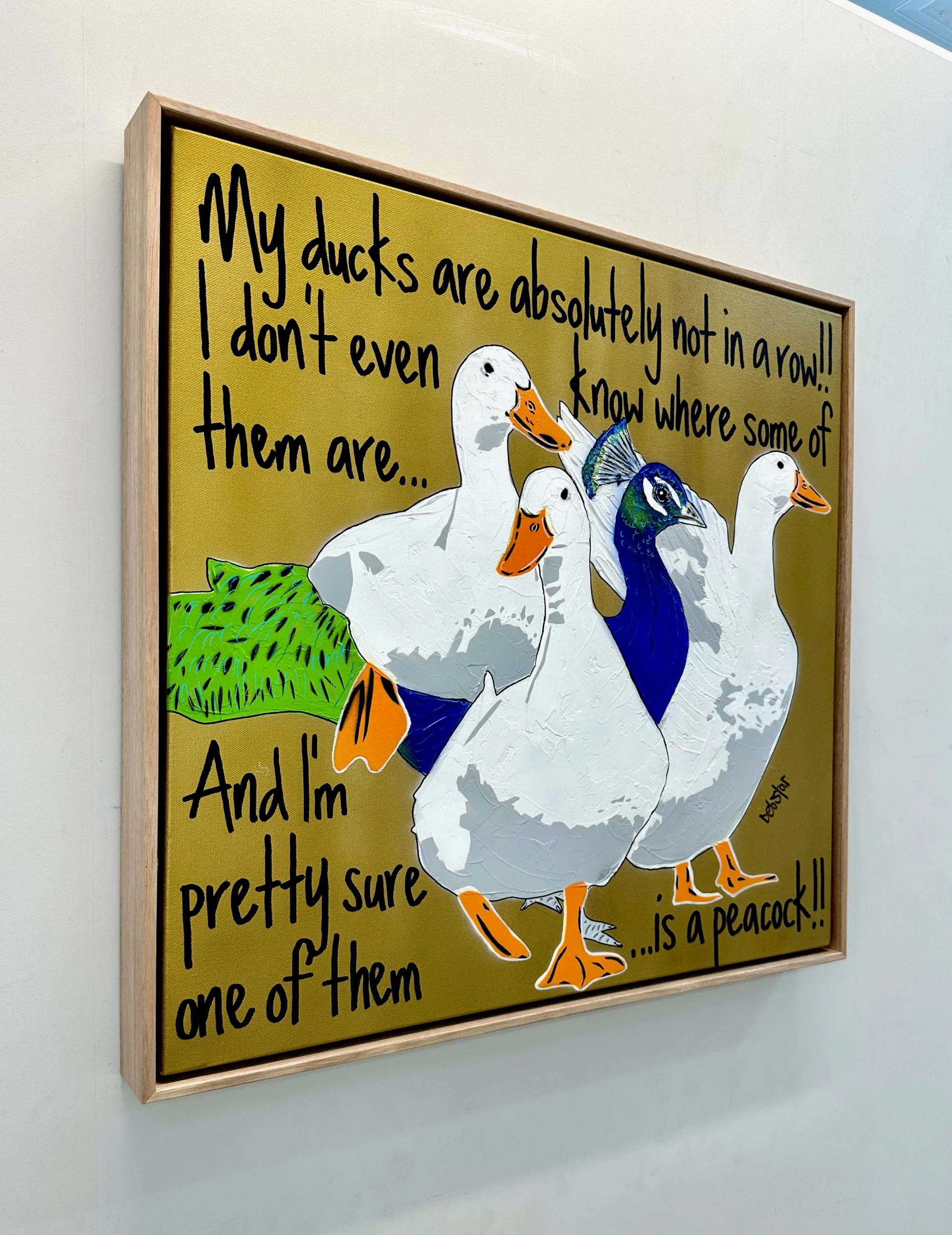 ducks-in-a-row-gold-peacock-pop-art-deborah-lang-debstar-art-urban-canvas-3.jpg