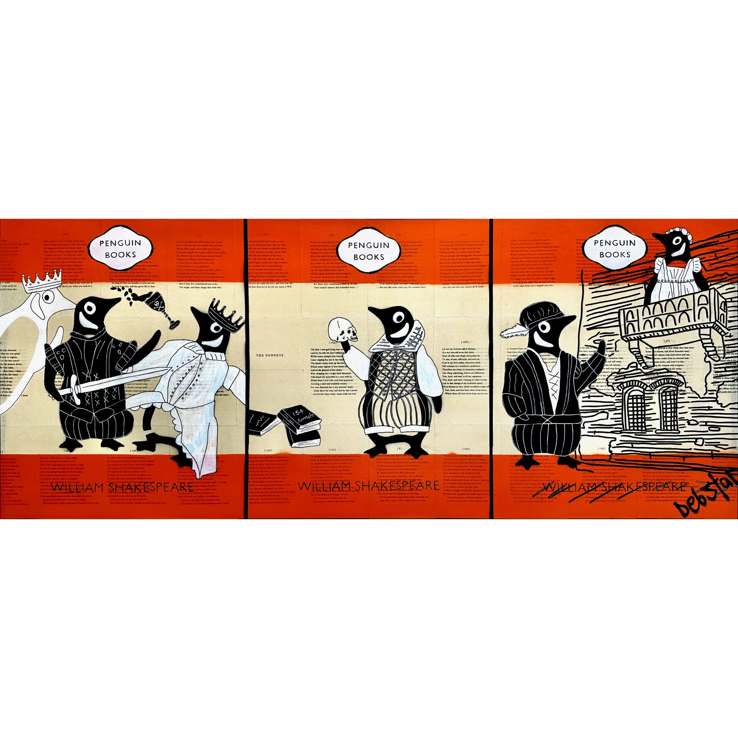 Penguin Books - The Shakespeare Trilogy 122cm x 51cm