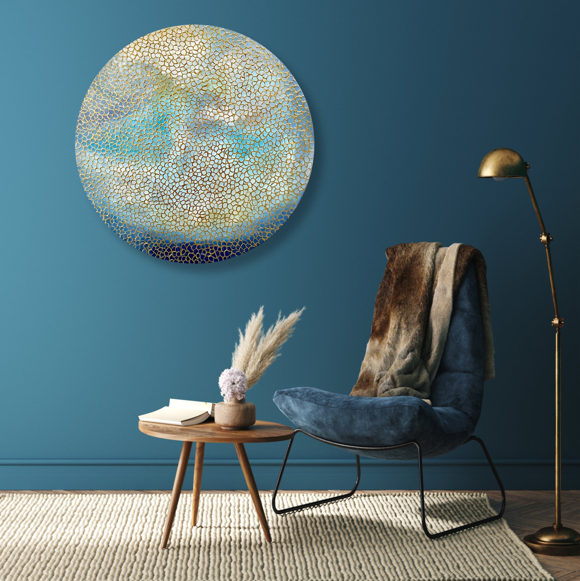 Ocean Textures 60cm Round $690