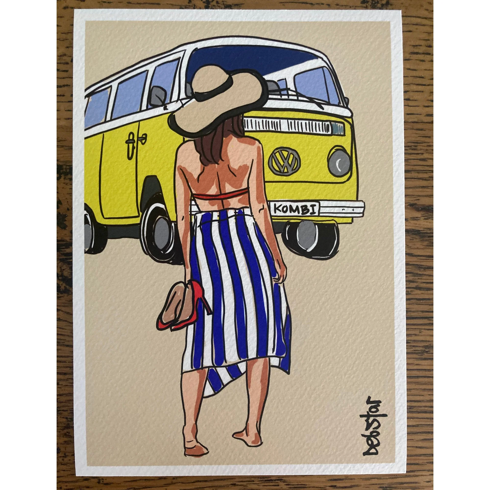 Snapshots of Summer - Kombi A5 Limited Edition Print