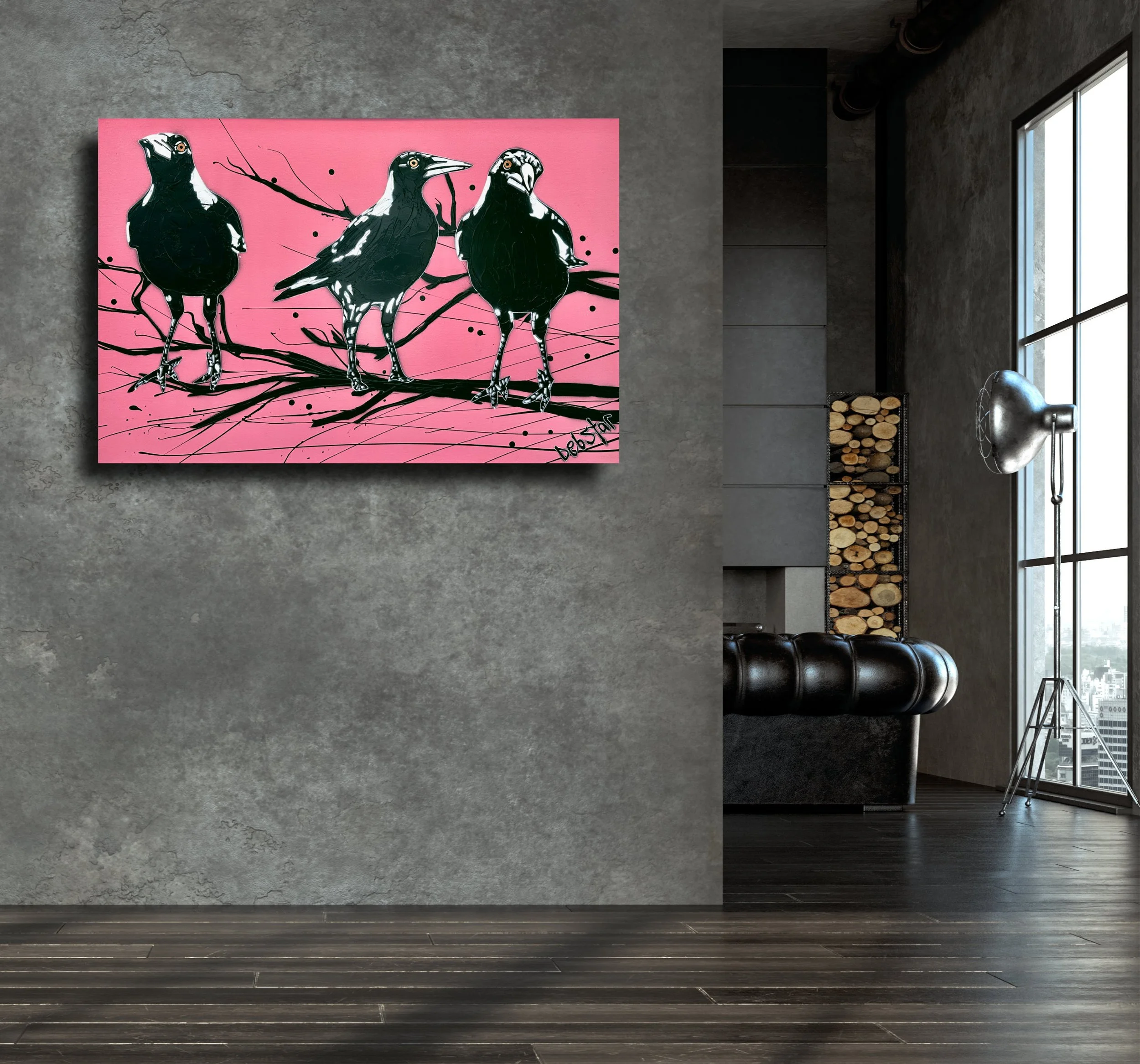 pink-magpie-street-birds-popart-debstar-deborah-lang-art-urban-canvas-4.jpg