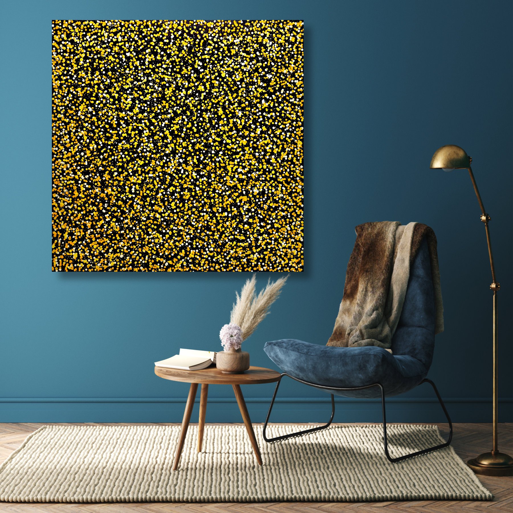 pollen-yellow-dots- abstract-deborah-lang-art-urban-canvas-6.jpg