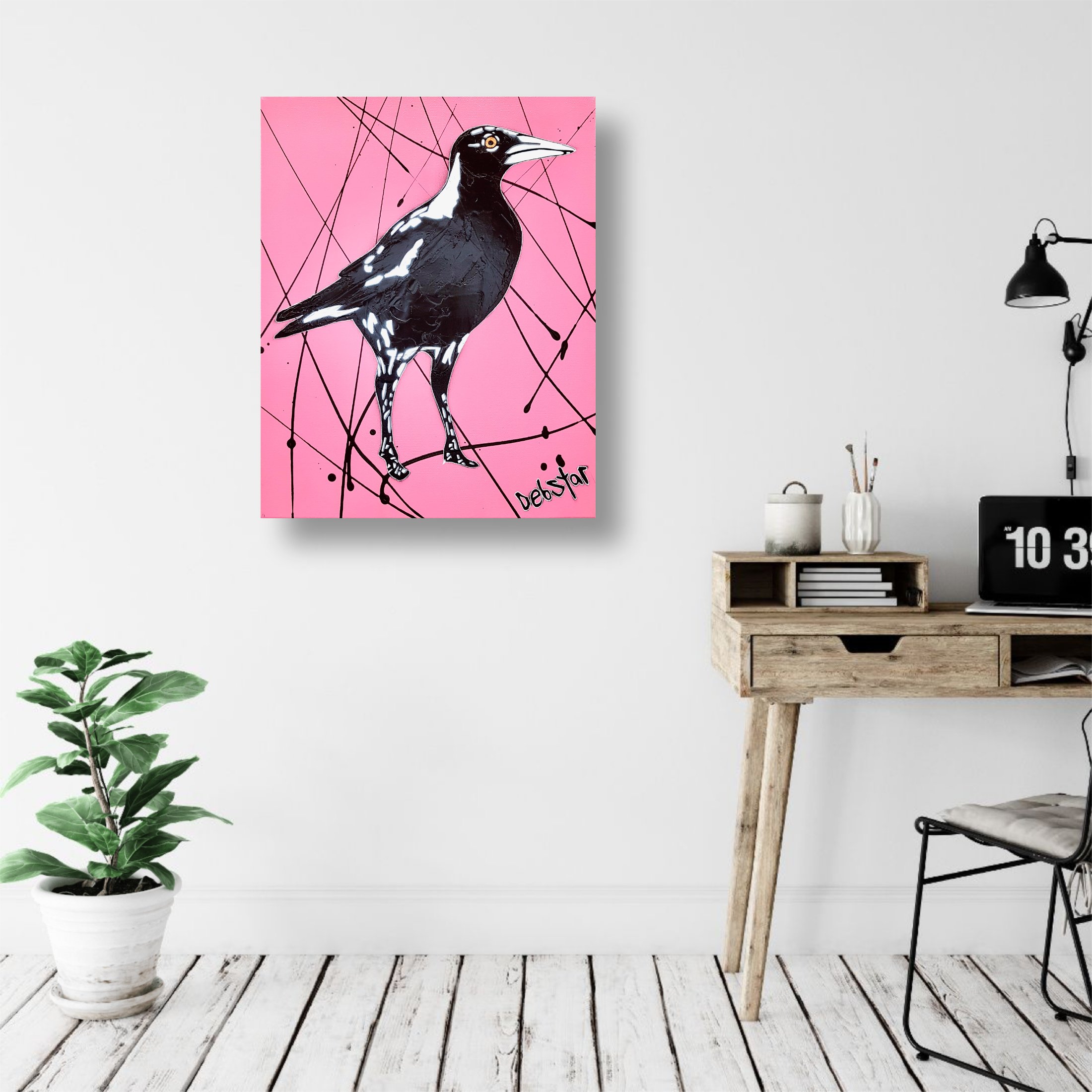 Magpie Pink Pop 2 40.5cm x 51cm