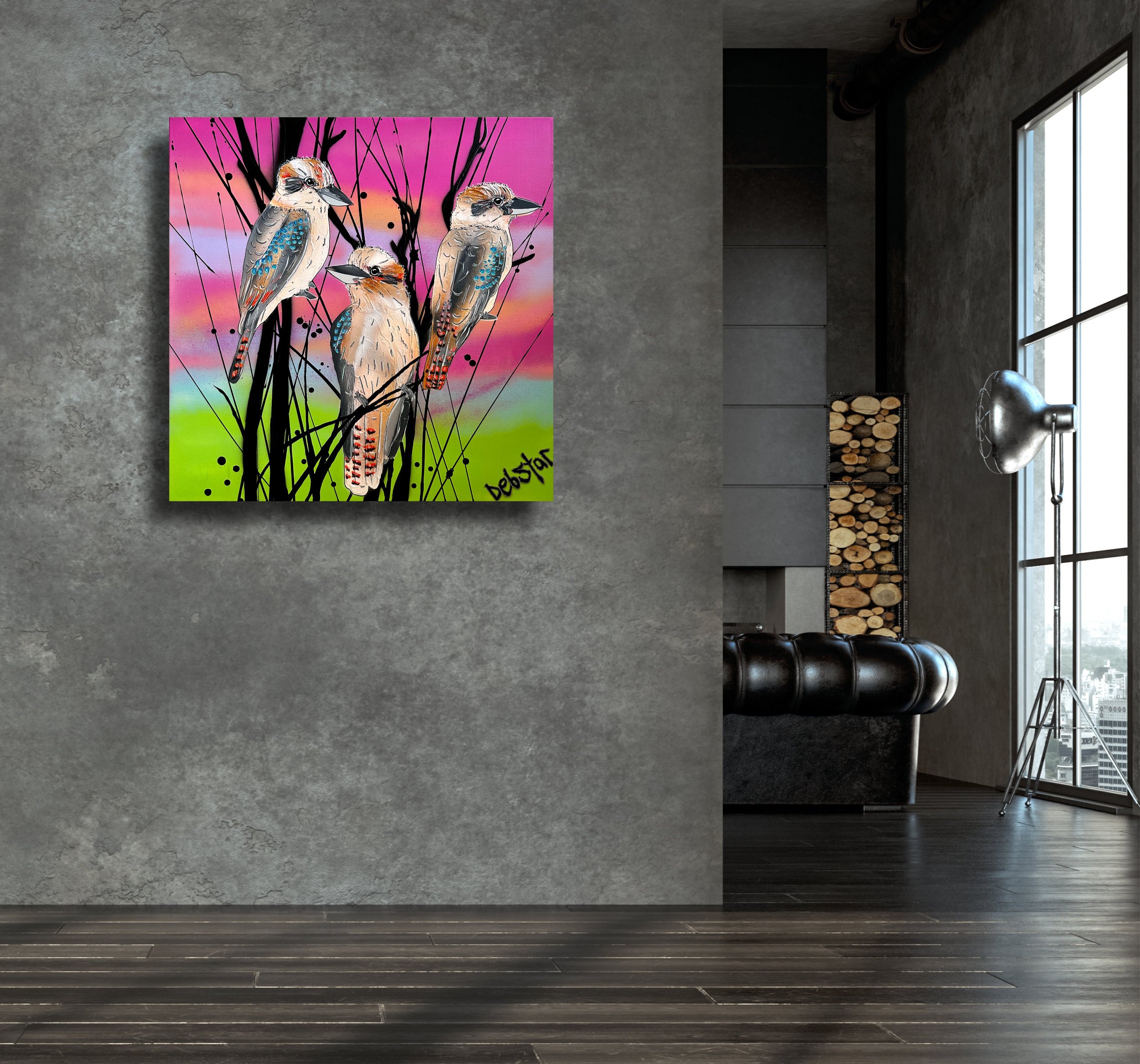 Kookaburra Sunset 61cm x 61cm