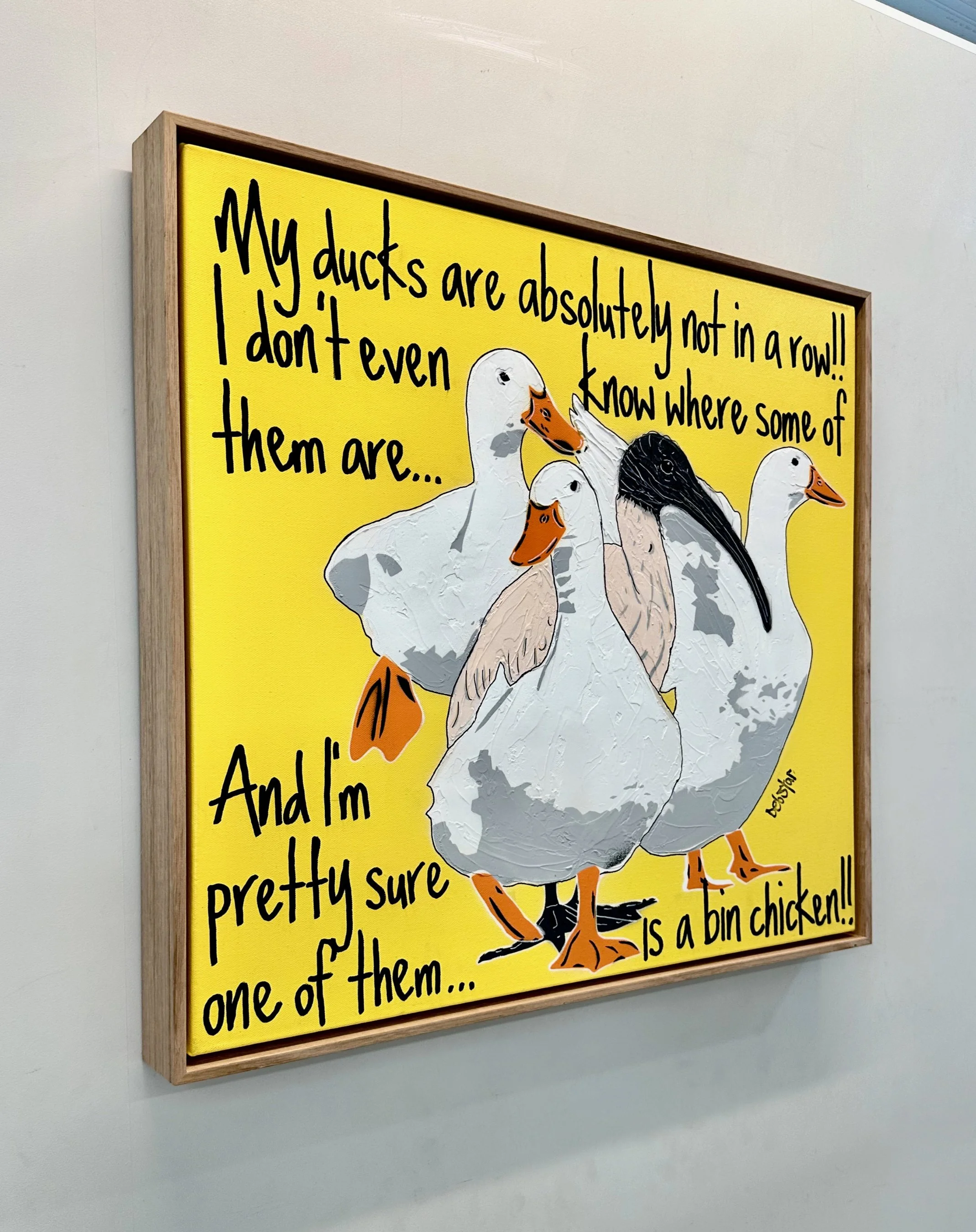 ducks-in-a-row-yellow-ibis-pop-art-deborah-lang-debstar-art-urban-canvas-2.jpg