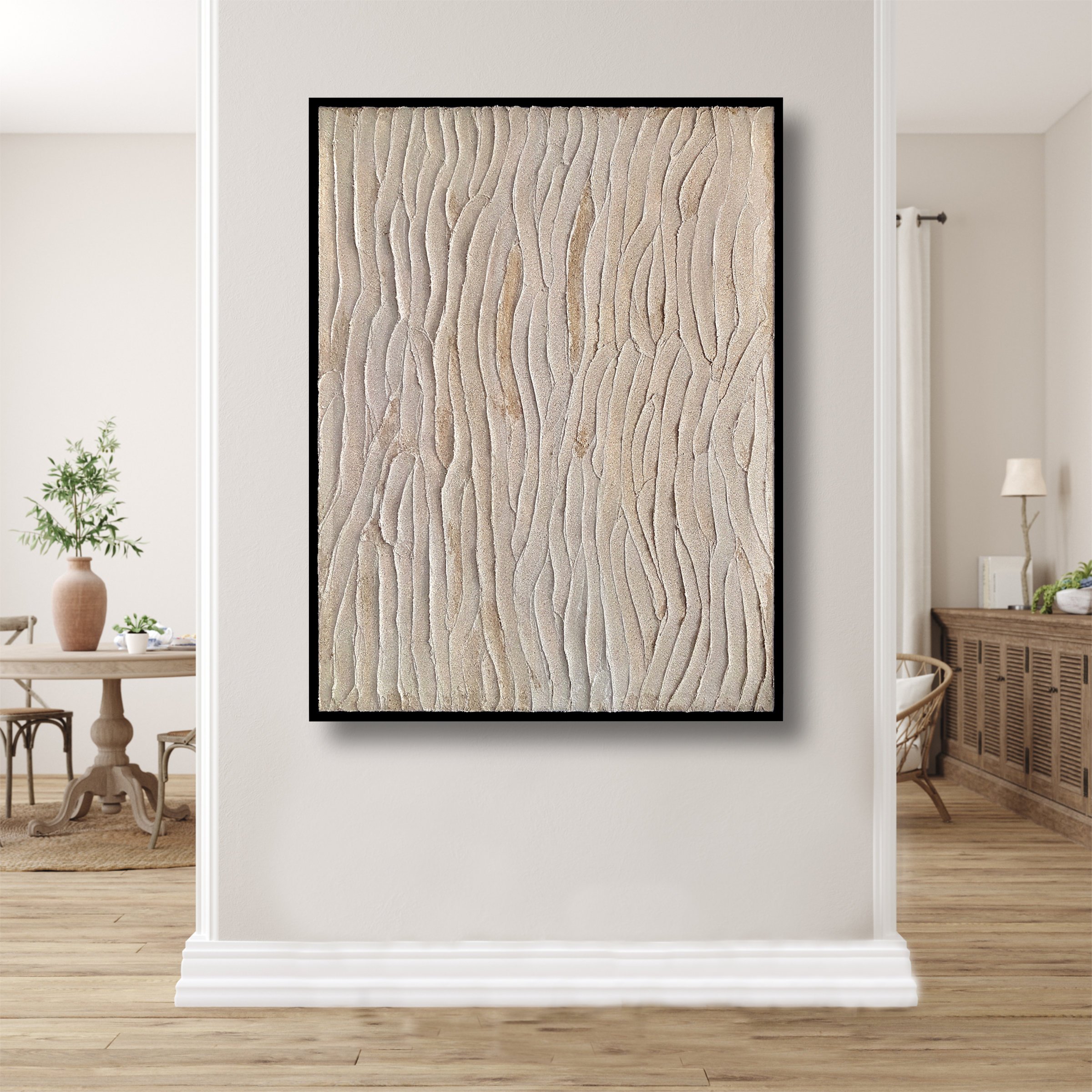 Sand Ripples Framed 122cm w x 91cm $1950
