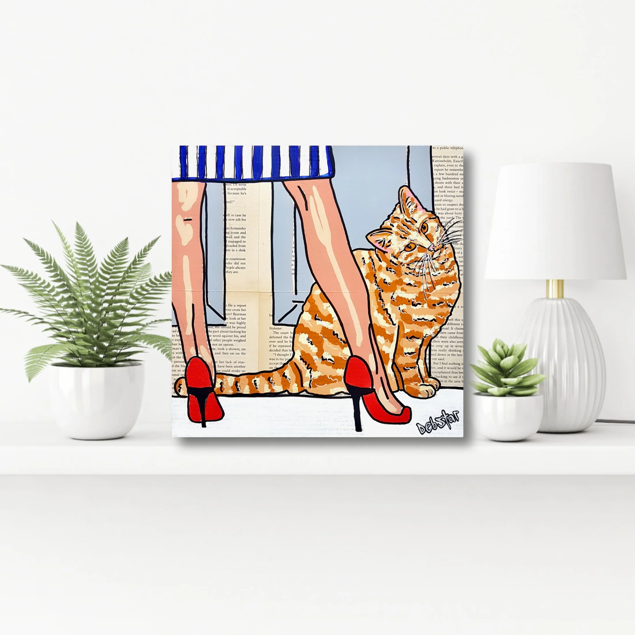 Cat Capers - Kitchen 30cm x 30cm $350
