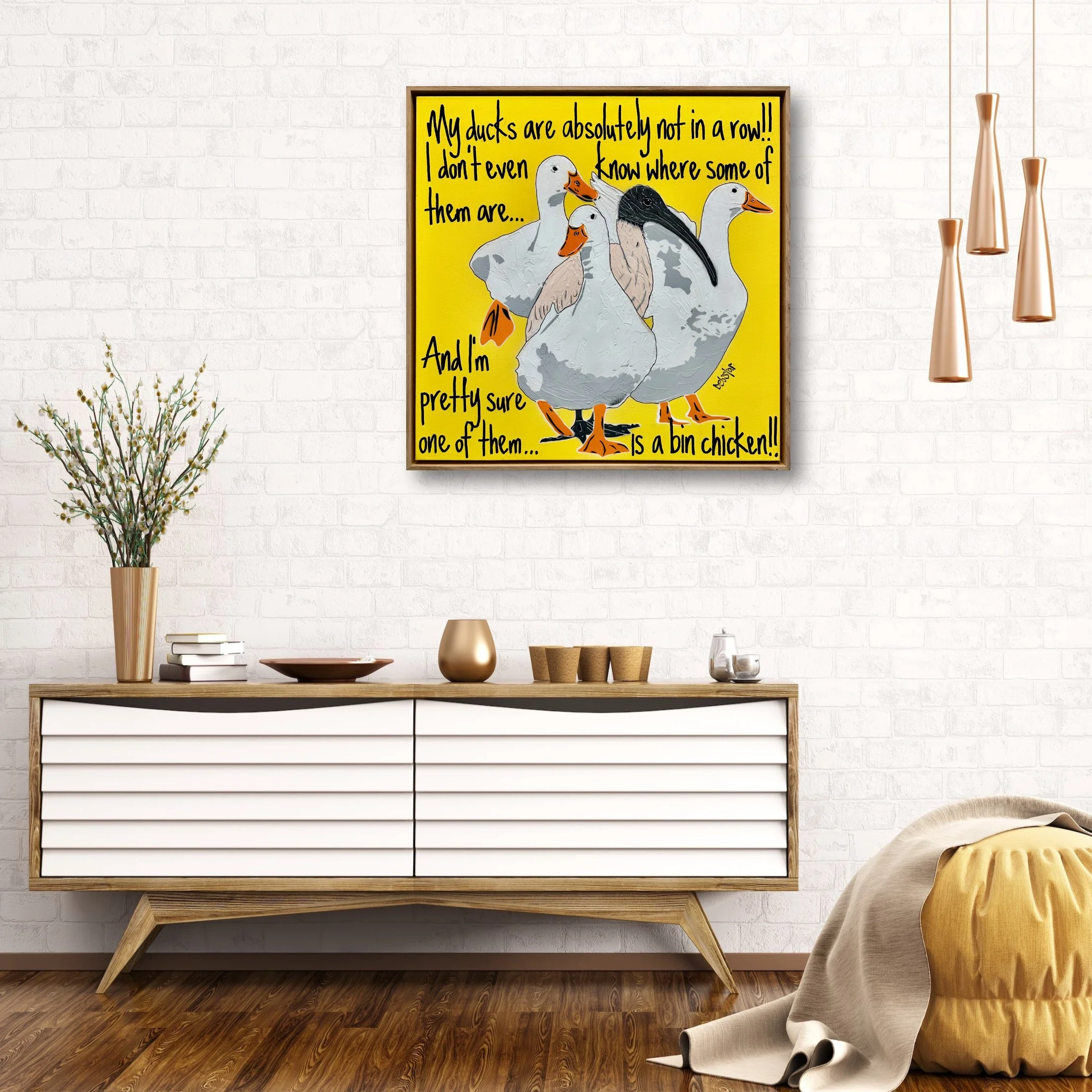 ducks-in-a-row-yellow-ibis-pop-art-deborah-lang-debstar-art-urban-canvas-4.jpg