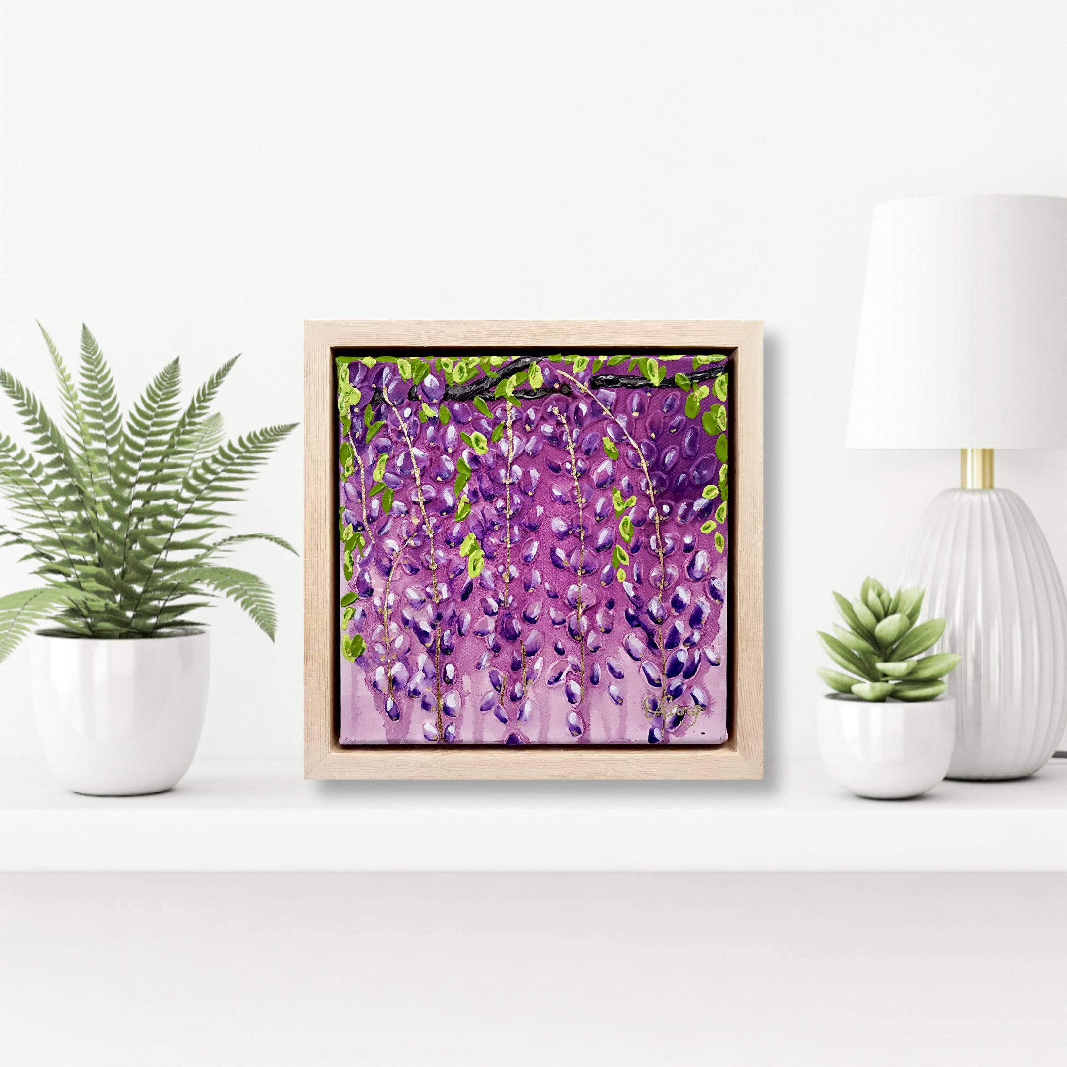 Wisteria #1 Poppet 18cm x 18cm $250