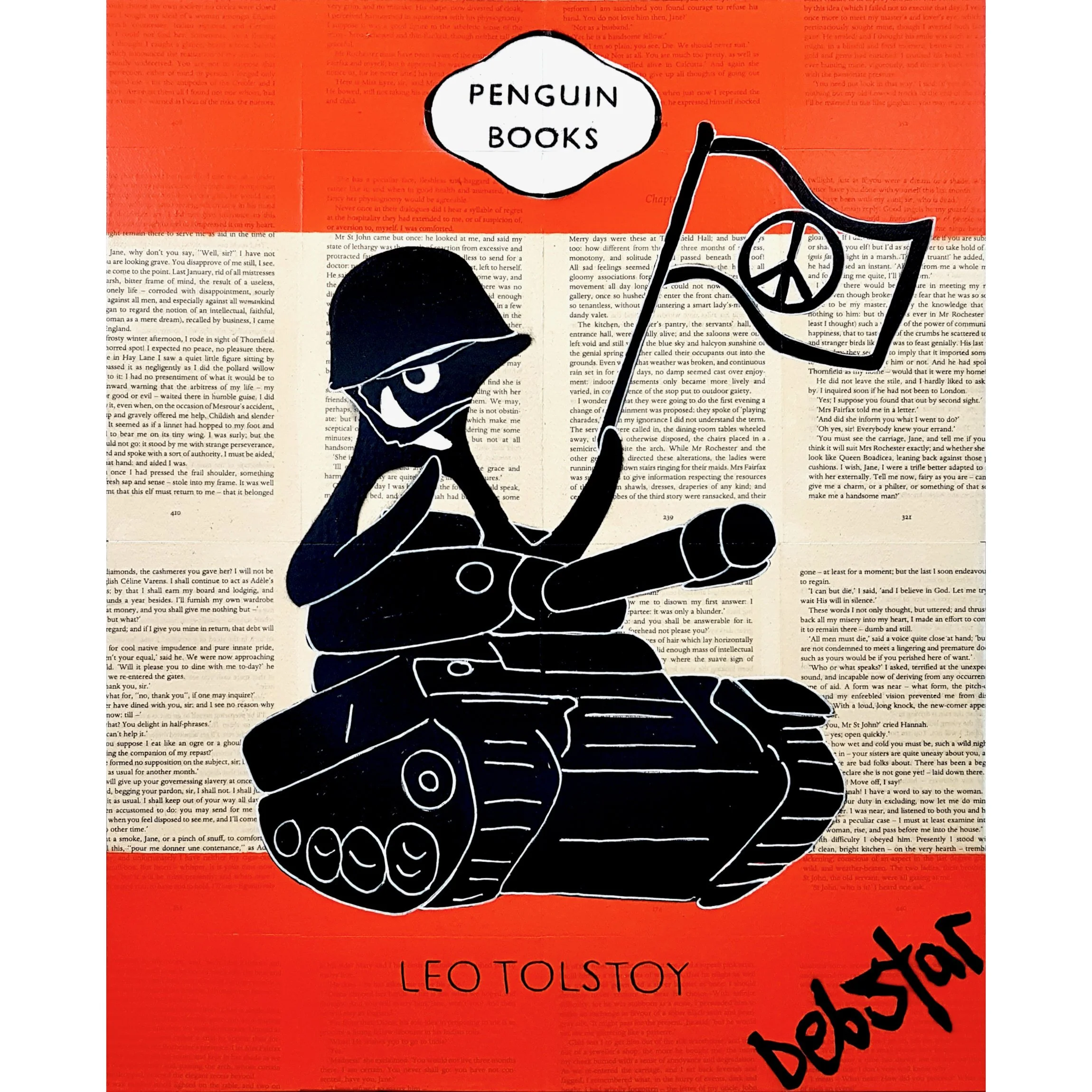 Penguin Books - War and Peace - Tank 40.5cm x 51cm