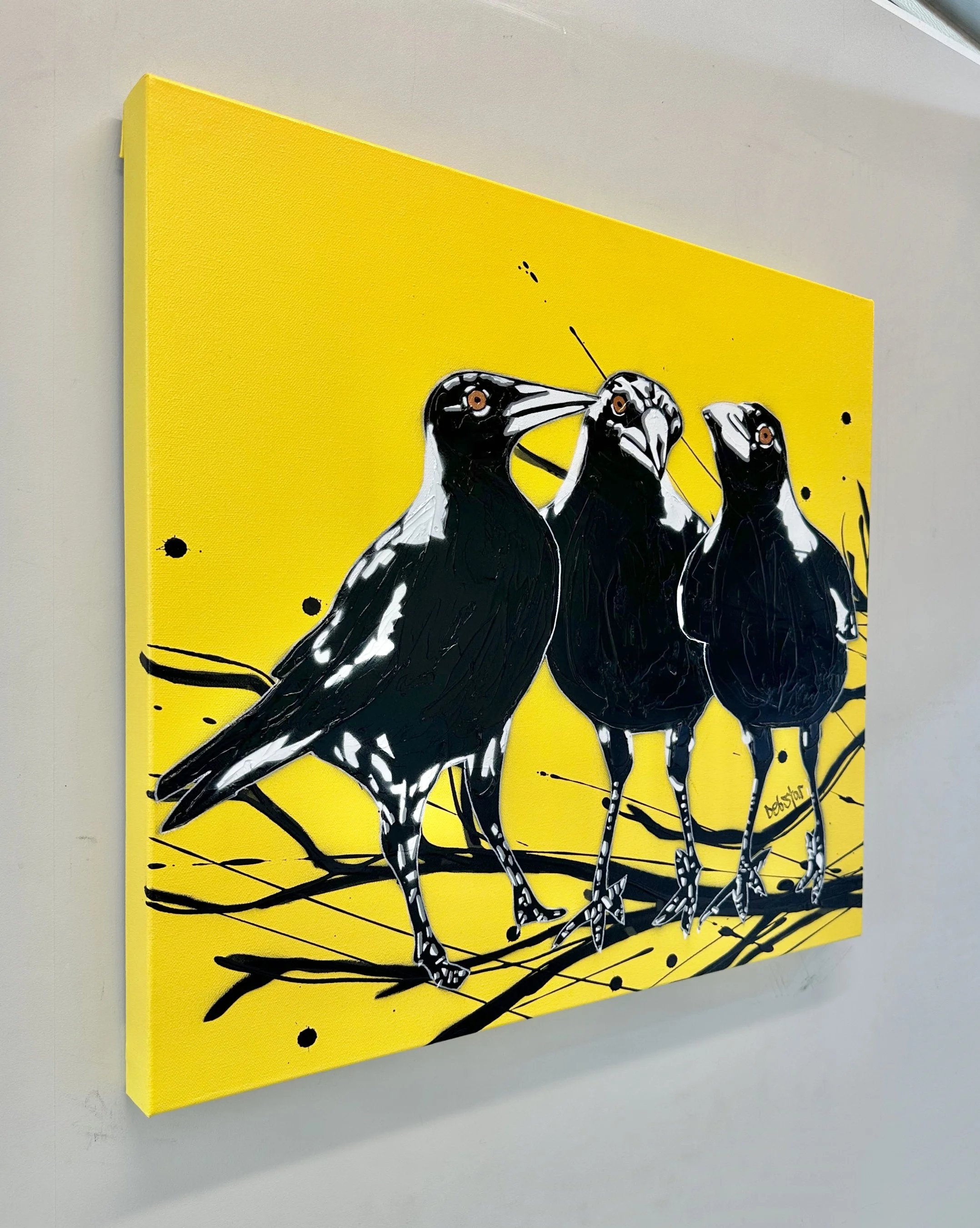 yellow-magpie-huddle-pop-popart-debstar-deborah-lang-art-urban-canvas-2.jpg