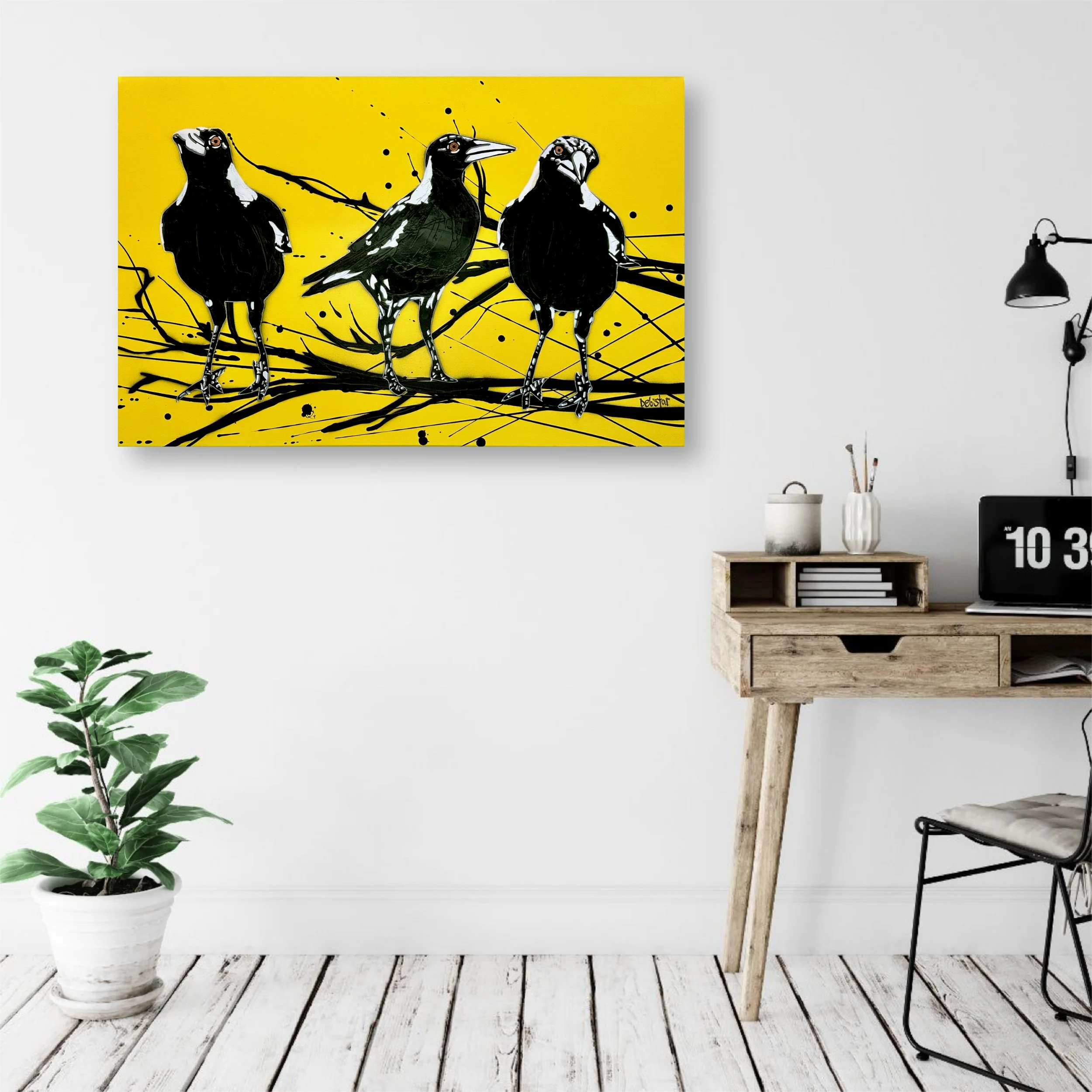 yellow-magpie-street-birds-pop-popart-debstar-deborah-lang-art-urban-canvas-4.jpg