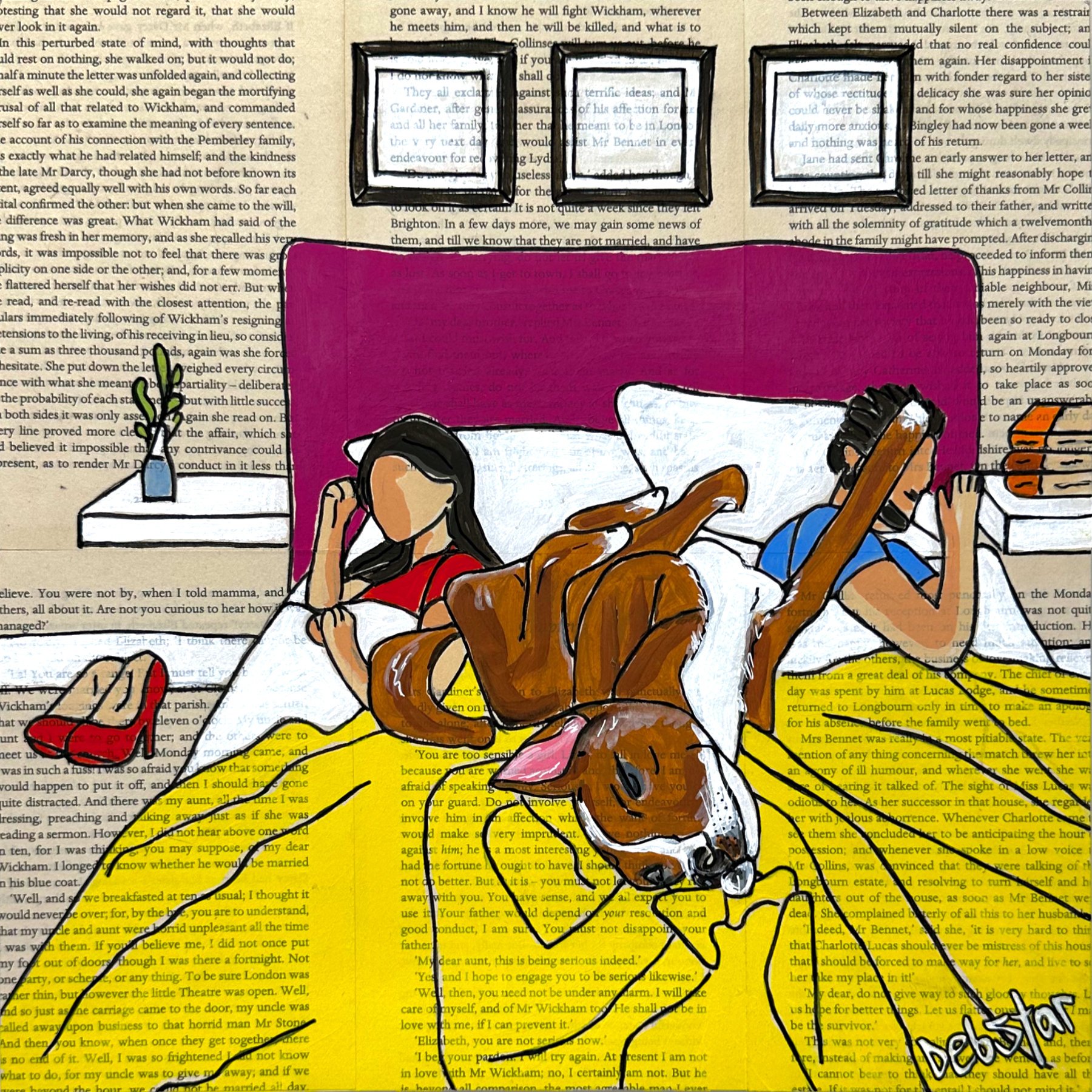 Dog Days - Bedtime 30cm x 30cm