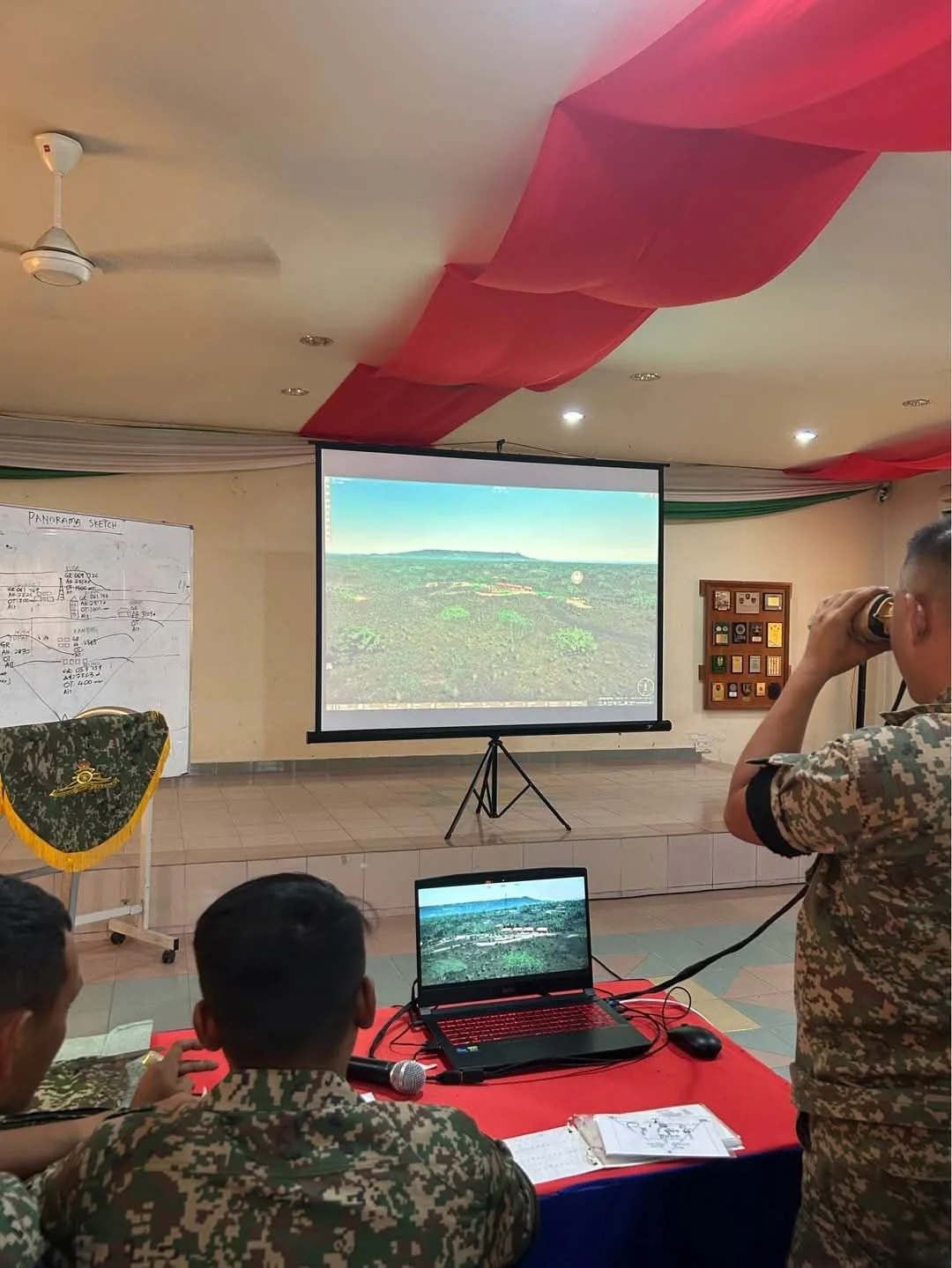Malaysian Army with Advanced Joint Fires Observer (AJFOT) training system