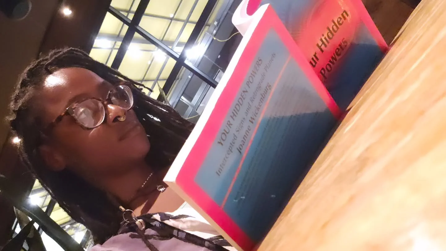 Discipline: eat before 8.
Diligence: keep showing up.
Devotion: study the stars.
Dividend: unexpectedly, my server was a fellow BIPOC astrologer who saw my book, and we geeked out on intercepted signs (he didn't know of them) and astrology. 

Shout o